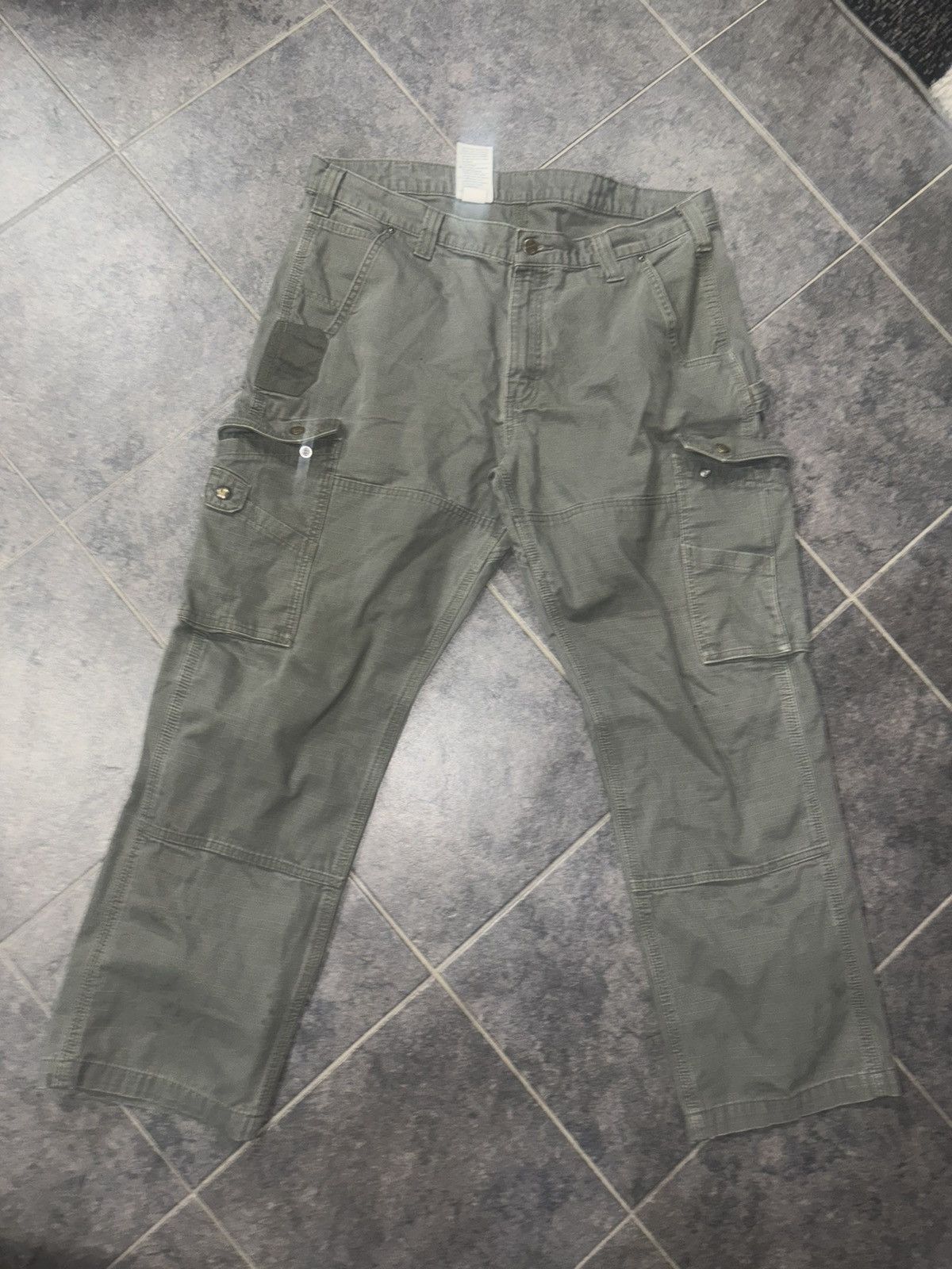 Carhartt Carhartt Khaki Green trousers 38x30 Size US 38 / EU 54 - 1 Thumbnail