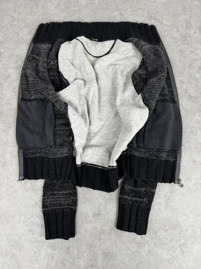Dolce & Gabbana 2000s Dolce & Gabbana Grey Wool Zip-Up Sweater Size US M / EU 48-50 / 2 - 8 Thumbnail