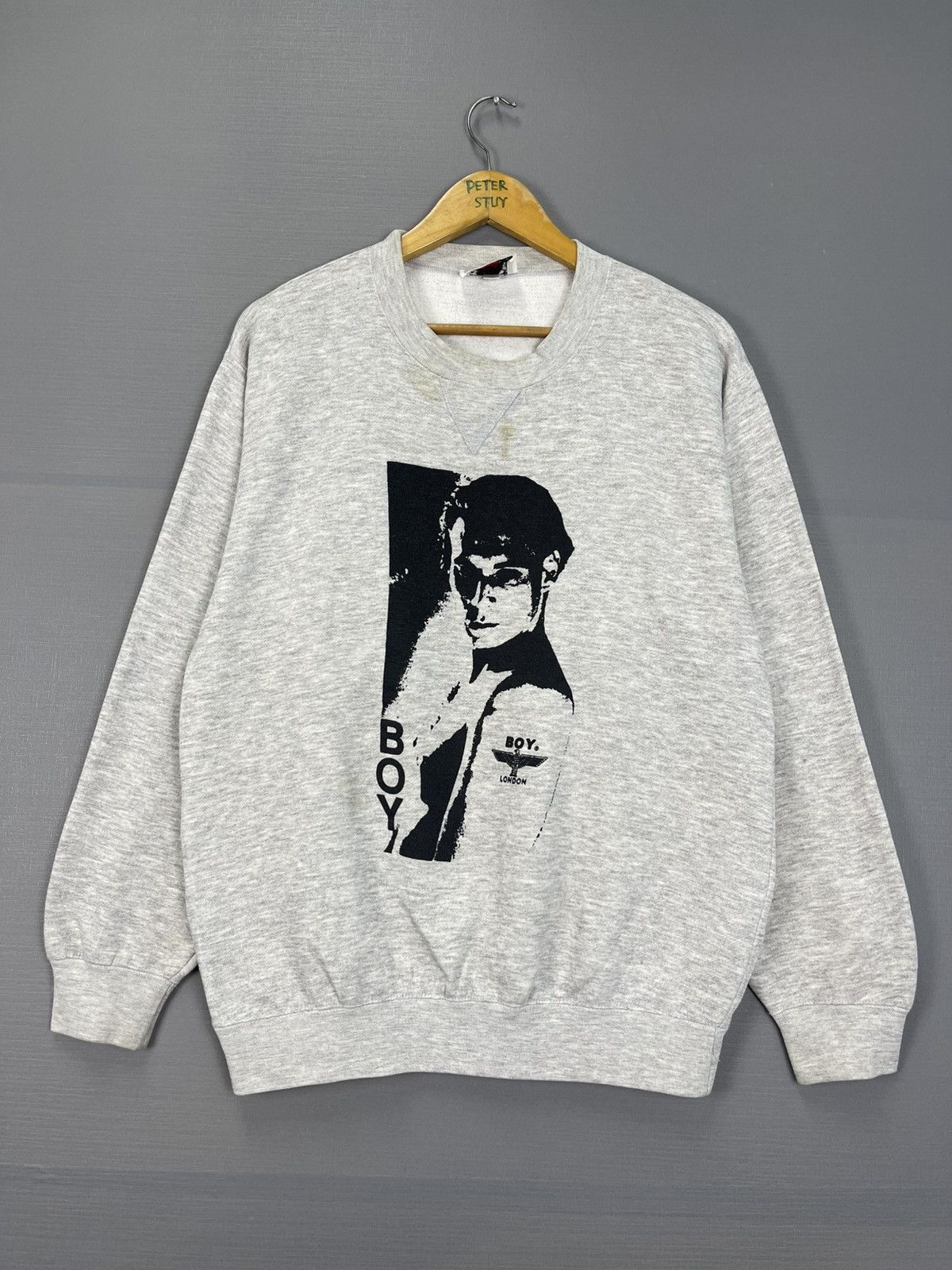 Vintage Vintage 90s Boy London Sweatshirt Size US L / EU 52-54 / 3 - 1 Thumbnail