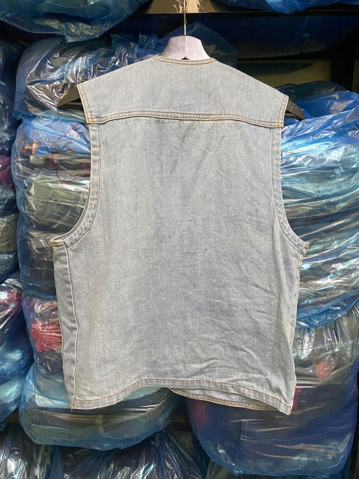 Vintage Vintage Zootsims Outdoor Sport Denim Utility Vest Light Blue Size US M / EU 48-50 / 2 - 9 Thumbnail