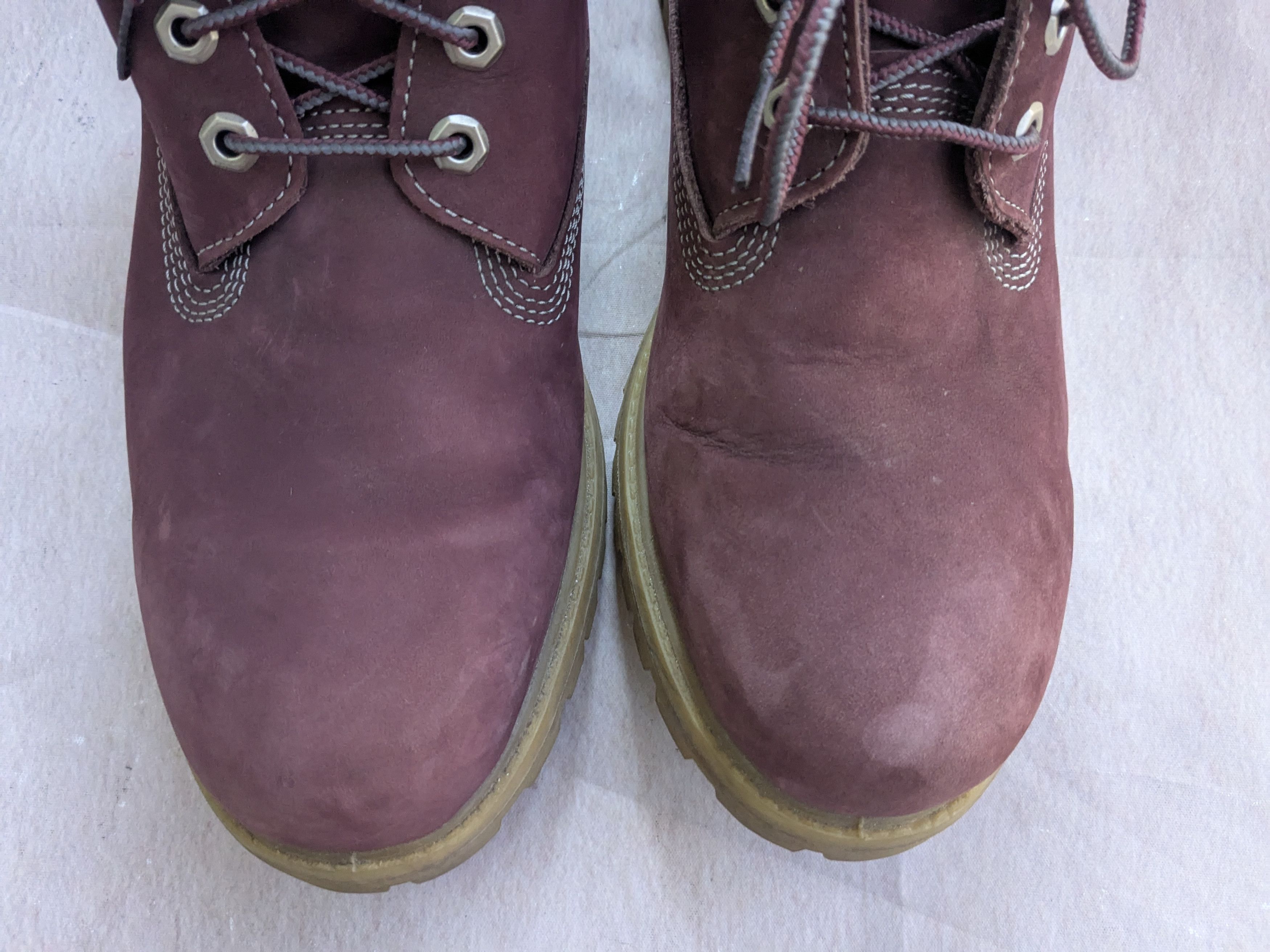 Timberland Timberland Boots Burgundy Leather 11 M Suede Size US 11 / EU 44 - 6 Thumbnail