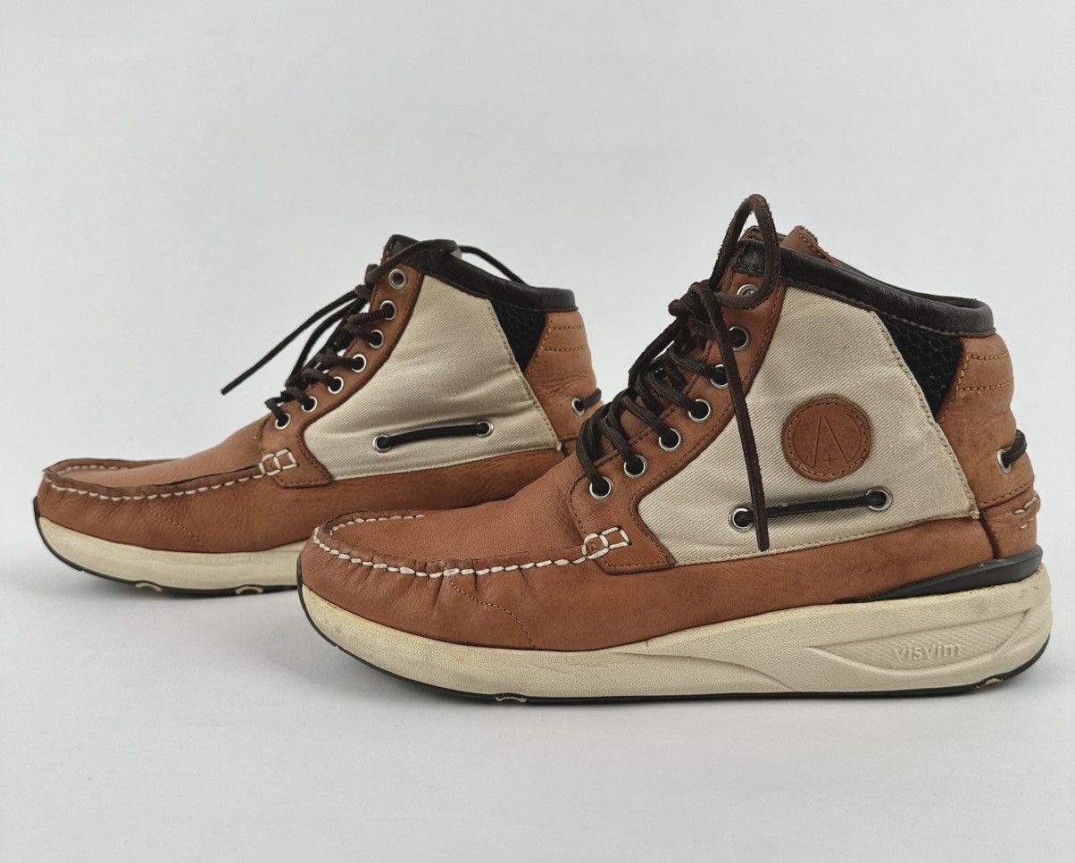 Visvim Visvim - High-top Leather Sneaker Size US 8 / EU 41 - 3 Thumbnail