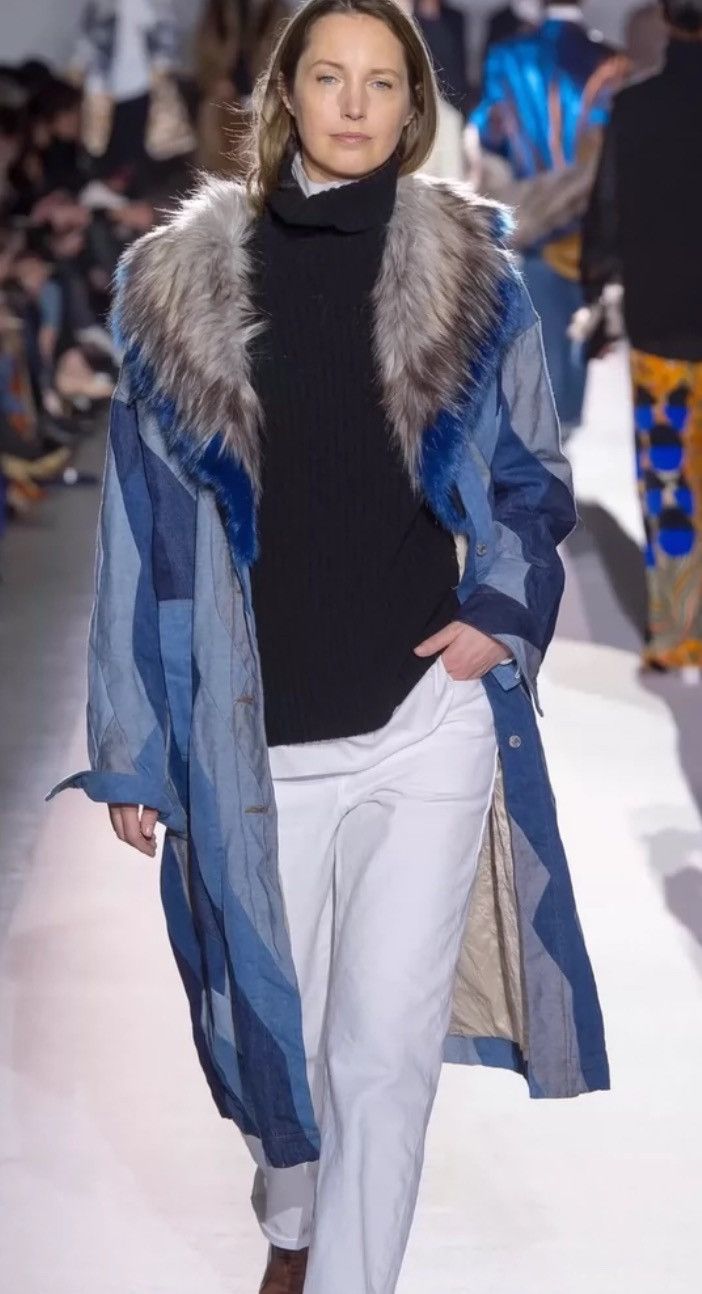 Dries Van Noten DRIES VAN NOTEN AW17 Show Denim Splicing Coat2412-Nextarrow Size US S / EU 44-46 / 1 - 7 Thumbnail