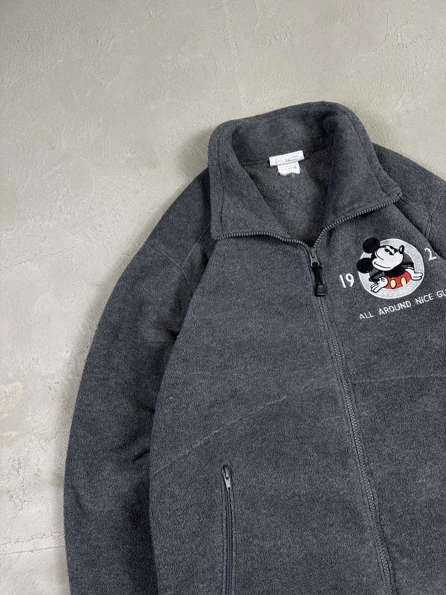 Disney 90s Vintage Disney Mickey Mouse Zip Sherpa Fleece Size US L / EU 52-54 / 3 - 6 Thumbnail