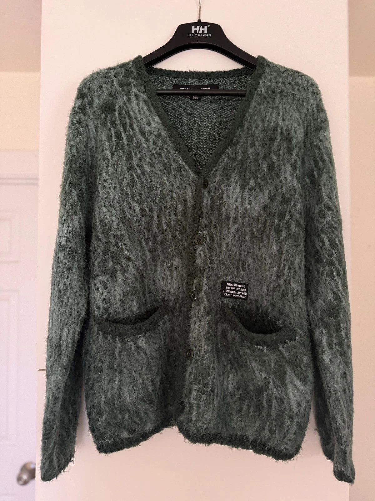 Neighborhood Mohair Cardigan Blue Green Size US S / EU 44-46 / 1 - 3 Thumbnail