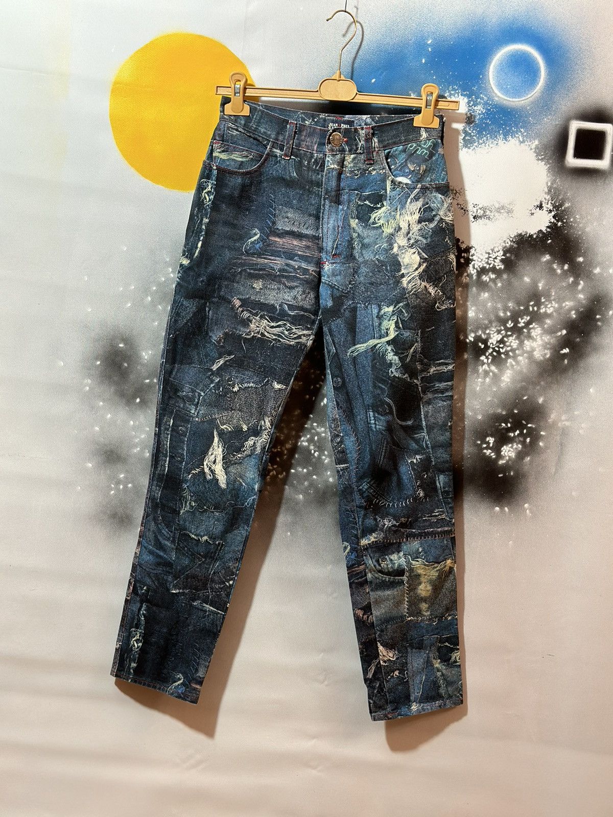 Japanese Brand × Jean Paul Gaultier 🩸RARE CRAZY🩸 Jean Paul Gaultier Insane Jeans Pants Size 27" / US 4 / IT 40 - 3 Thumbnail