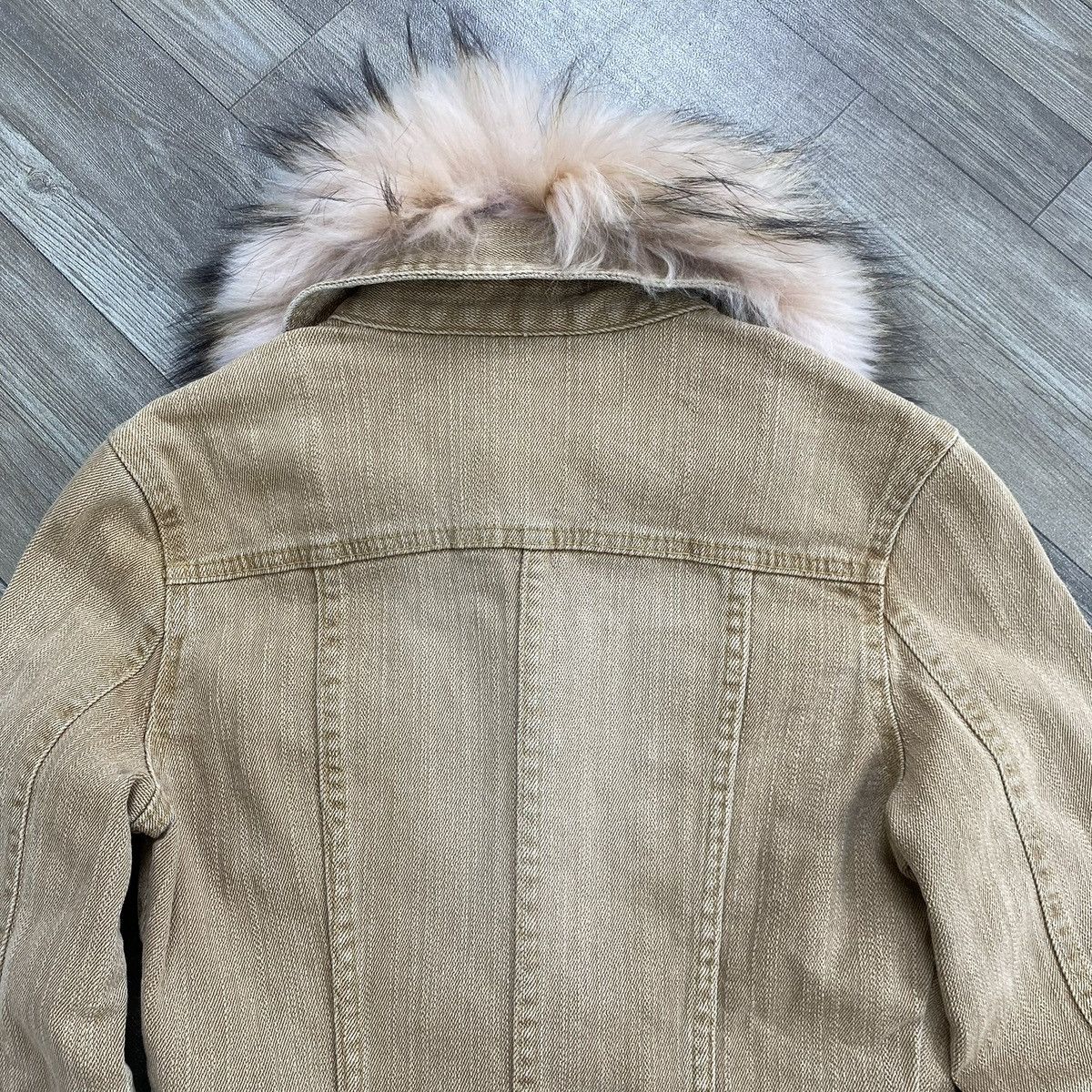 20471120 2000s Japanese Style Ifsixwasnine Lgb Vkei Fur Denim Jacket Size US S / EU 44-46 / 1 - 12 Thumbnail