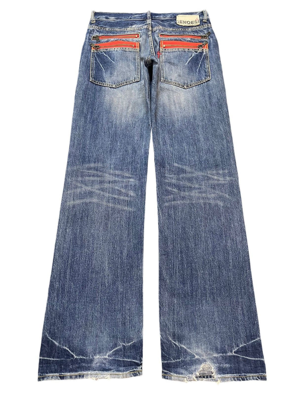 14th Addiction Vintage Japanese Genoese Faded Wash Style Loose Jeans Size US 32 / EU 48 - 2 Thumbnail