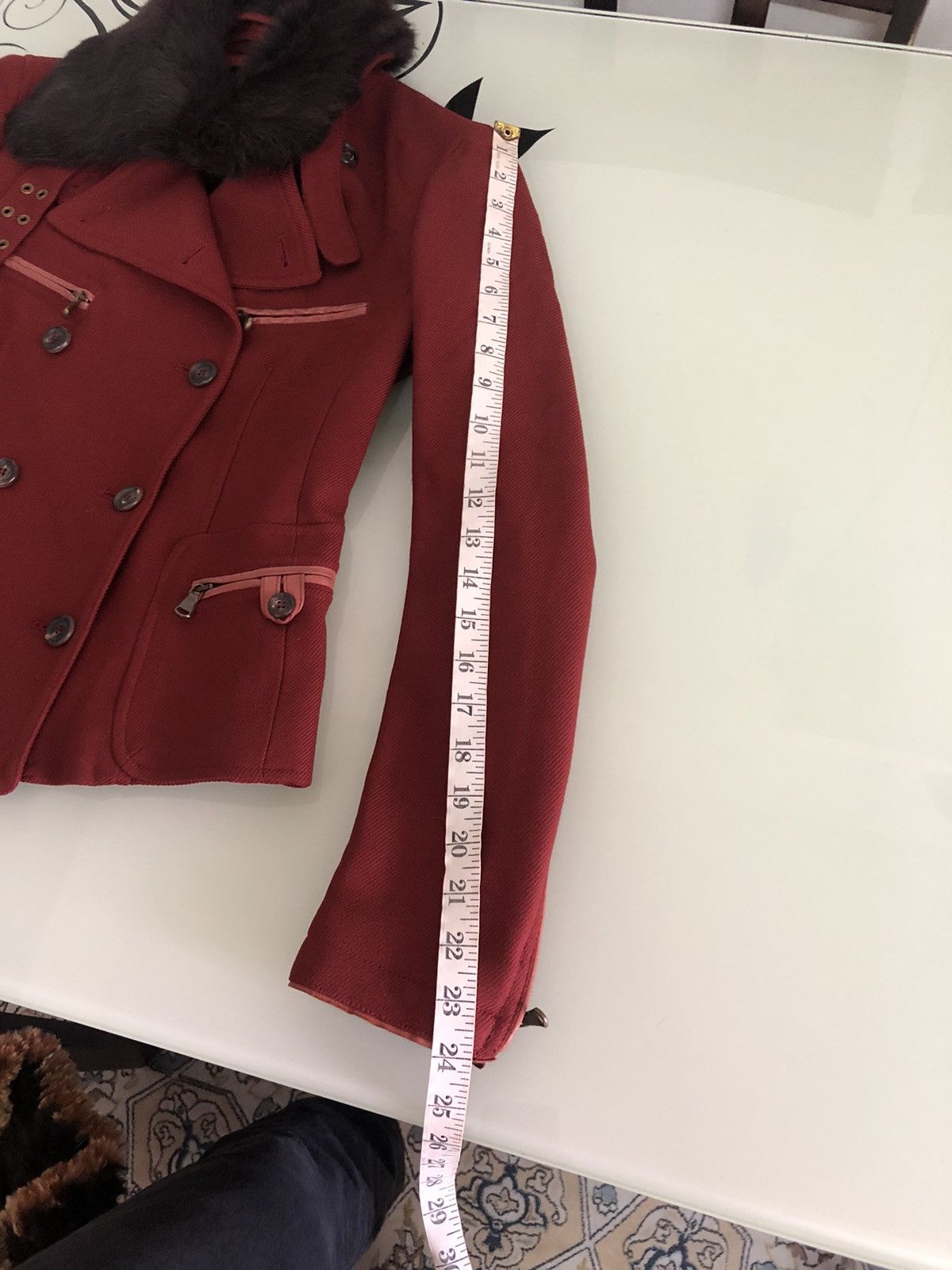 Donna Karan Rare❗️Donna Karan New York Jacket With Fur Size S / US 4 / IT 40 - 24 Thumbnail