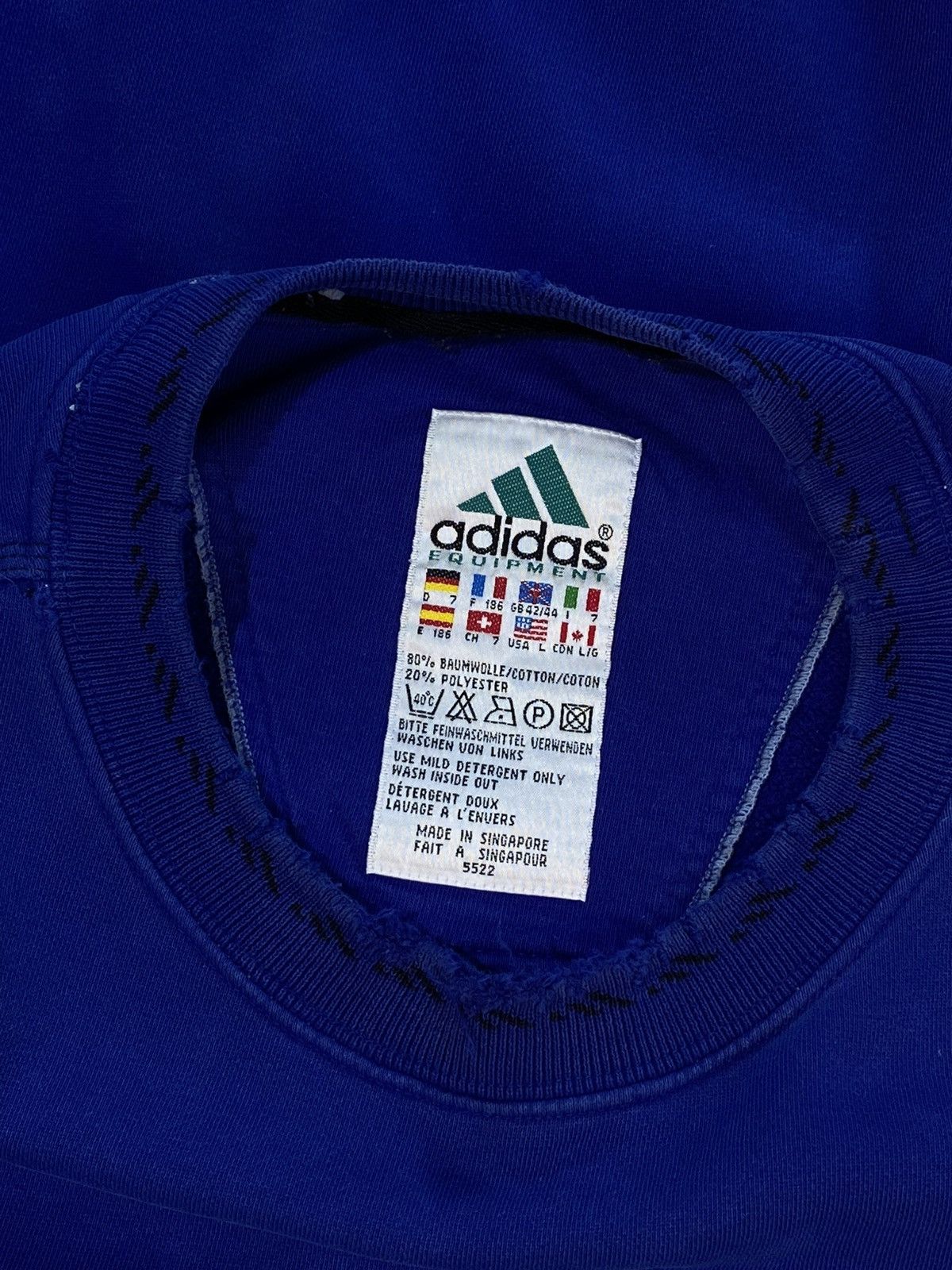 Adidas 🔥 90s VTG ADIDAS EQUIPMENT SWEATSHIRT Y2K OVERSIZED VIBES Size US L / EU 52-54 / 3 - 13 Thumbnail