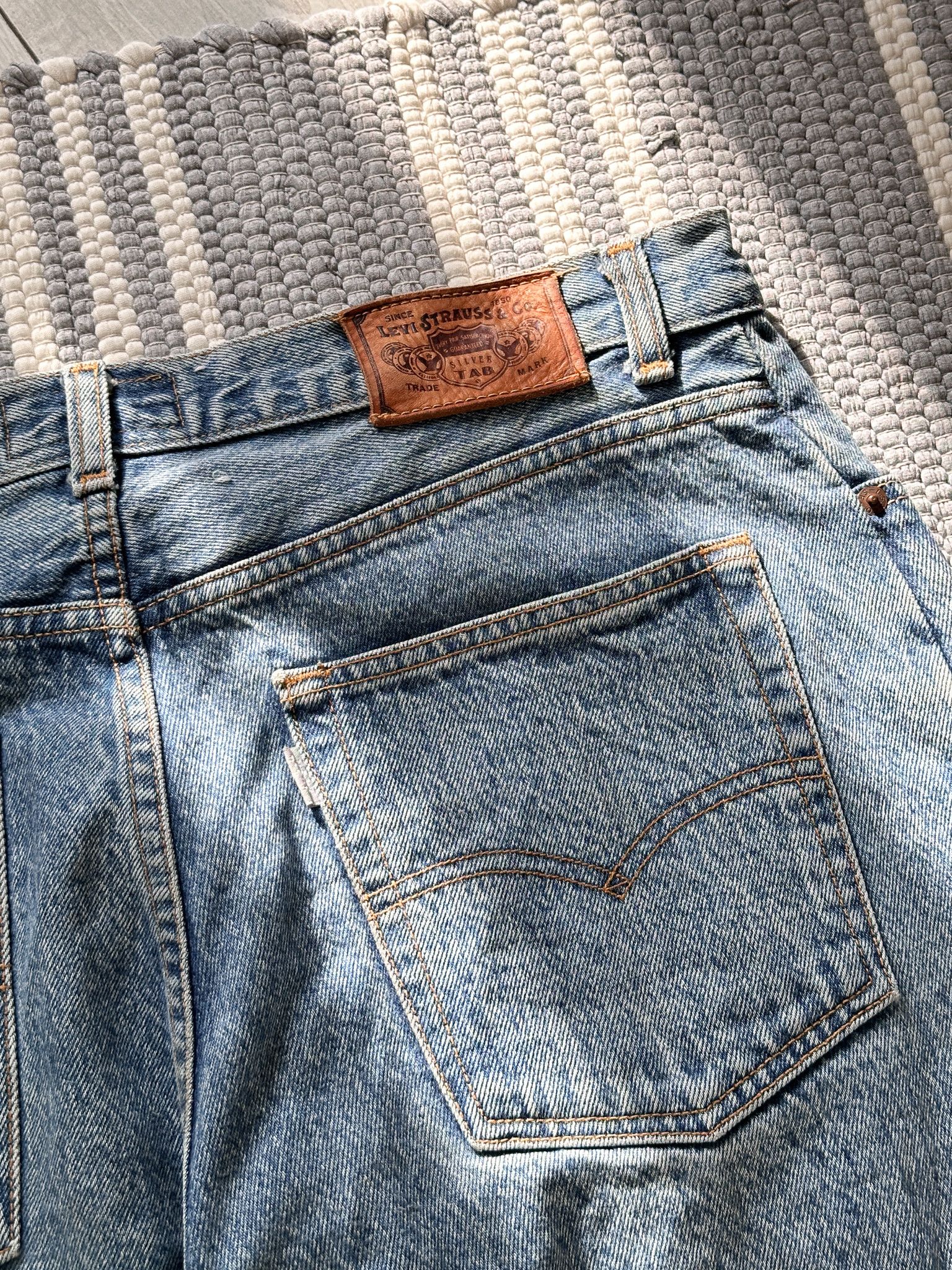 Levi's Vintage Levis 726 Blue Denim Jeans Silver Tab Size US 36 / EU 52 - 6 Thumbnail