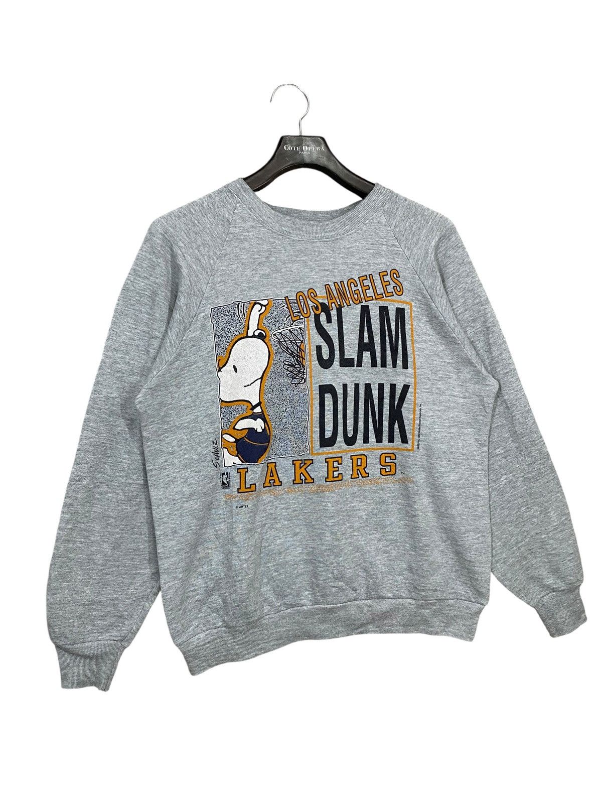 NBA Vintage 80s LAKERS X PEANUTS SWEATSHIRT CREWNECK Size US L / EU 52-54 / 3 - 3 Thumbnail