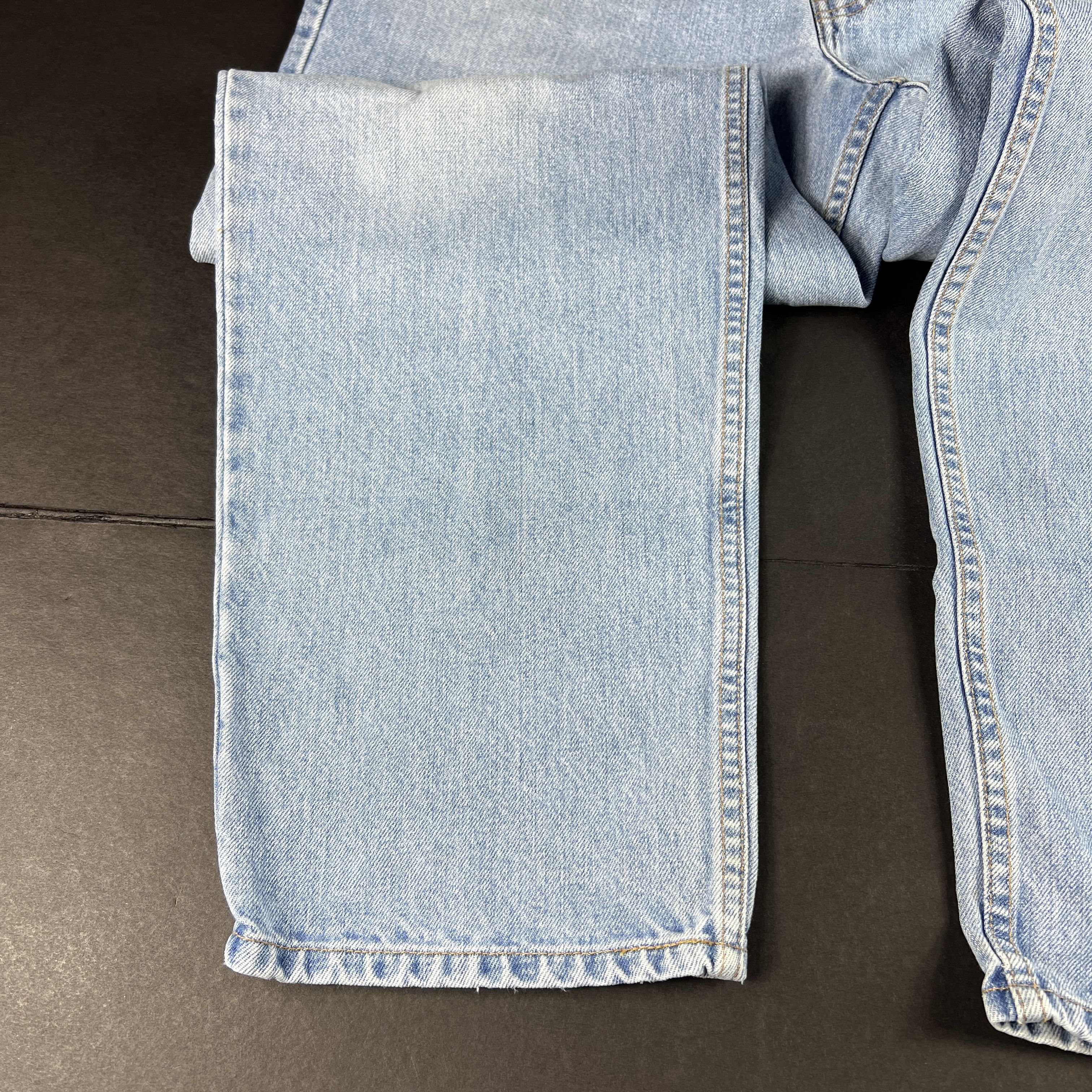 Levi's × Vintage VTG 90s Levi's Jeans 550 Relaxed Light Blue Cotton Denim Size US 36 / EU 52 - 7 Thumbnail