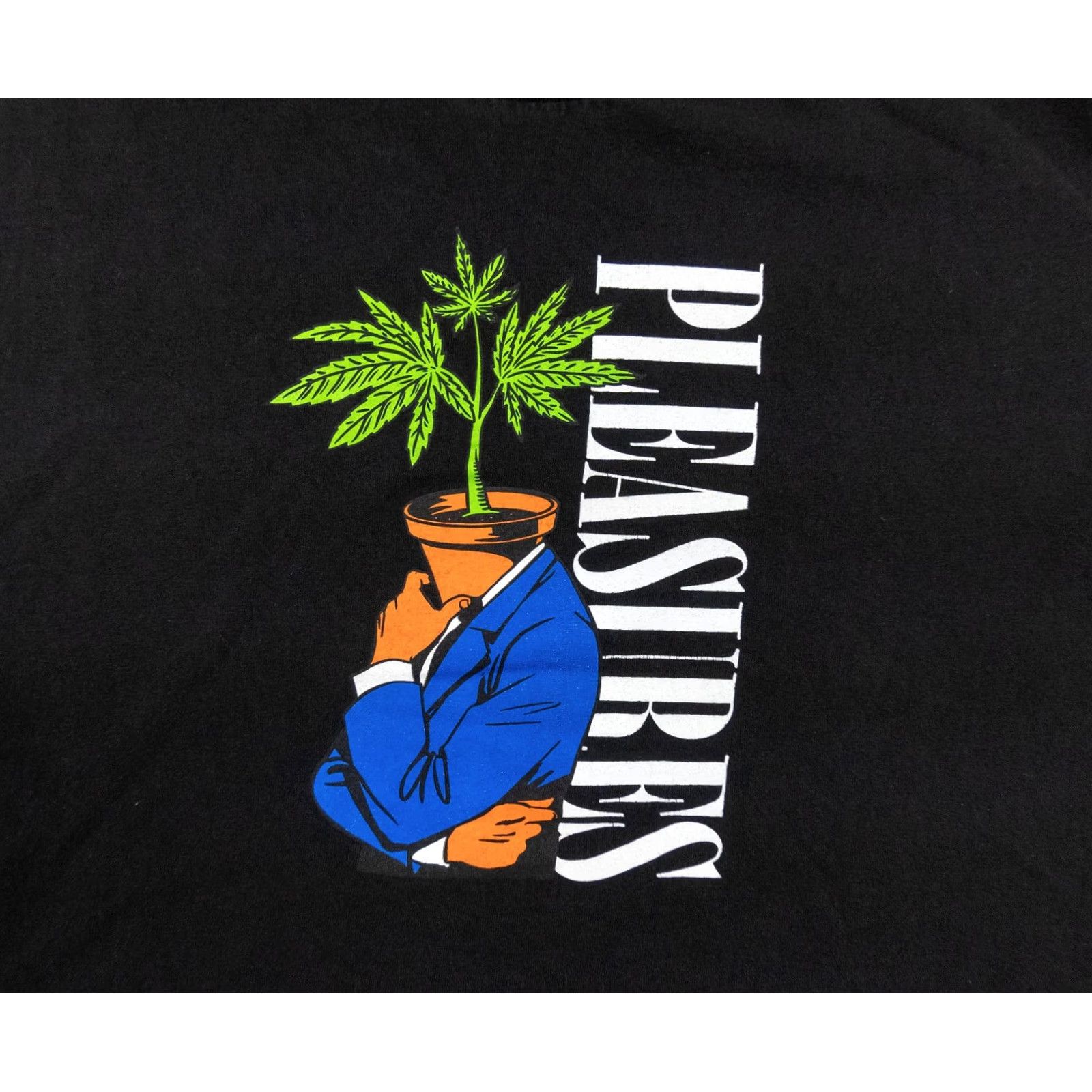 Pleasures Pleasures Shirt Mens Large Black Streetwear Graphic Tee Pot Head Crewneck Adult Shirt Mens Large Black Streetwear Graphic Tee Pot Head Crewneck Adult Size US L / EU 52-54 / 3 - 2 Thumbnail