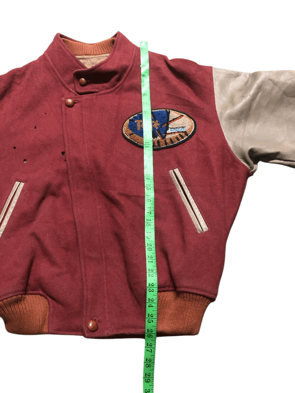 Issey Miyake VINTAGE TETE HOMME KATOH KAZUTAKA VARSITY JACKET DISTRESSED Size US L / EU 52-54 / 3 - 20 Thumbnail
