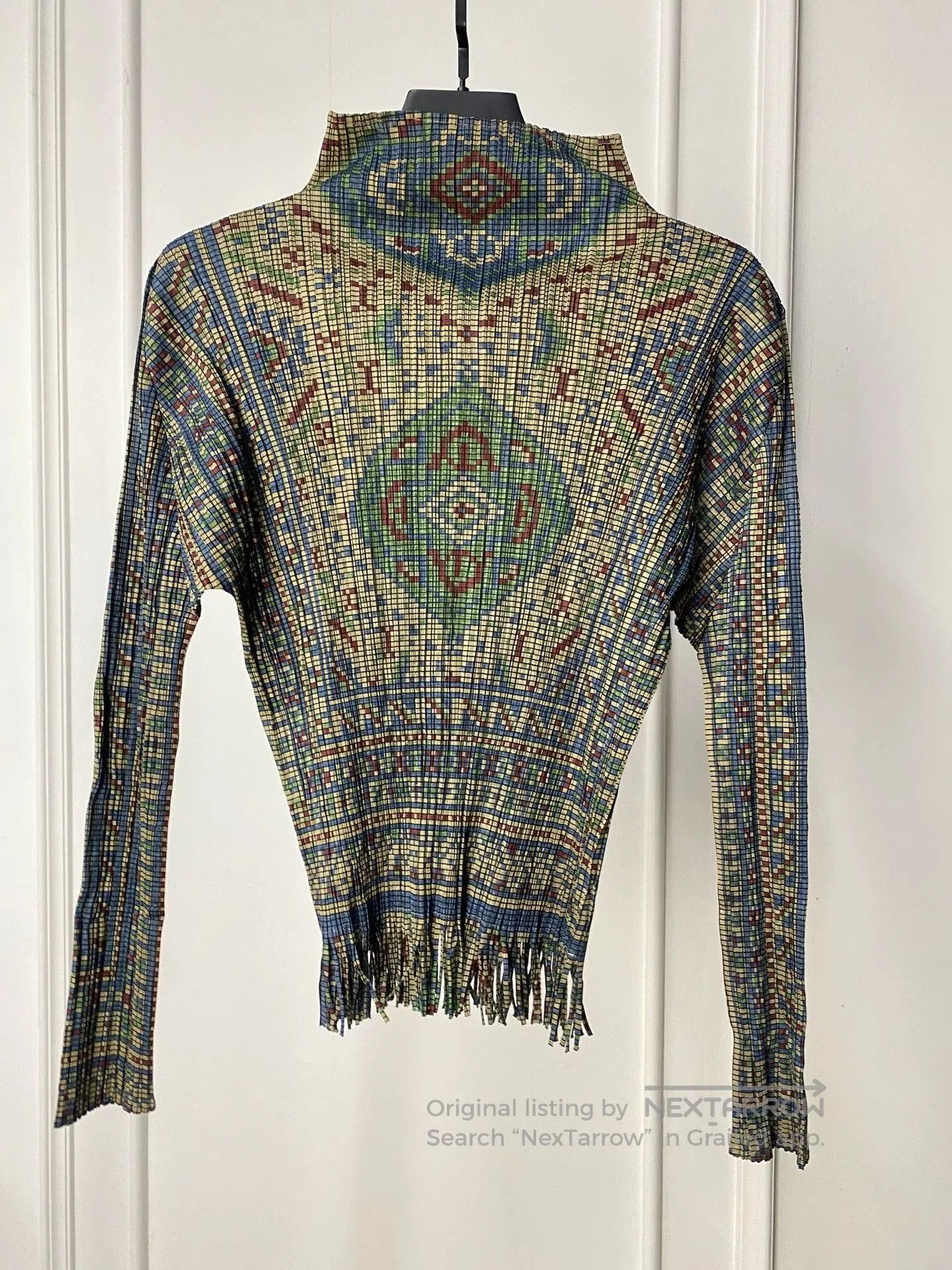 Issey Miyake pleats please issey miyake fringed top. Size L / US 10 / IT 46 - 1 Thumbnail