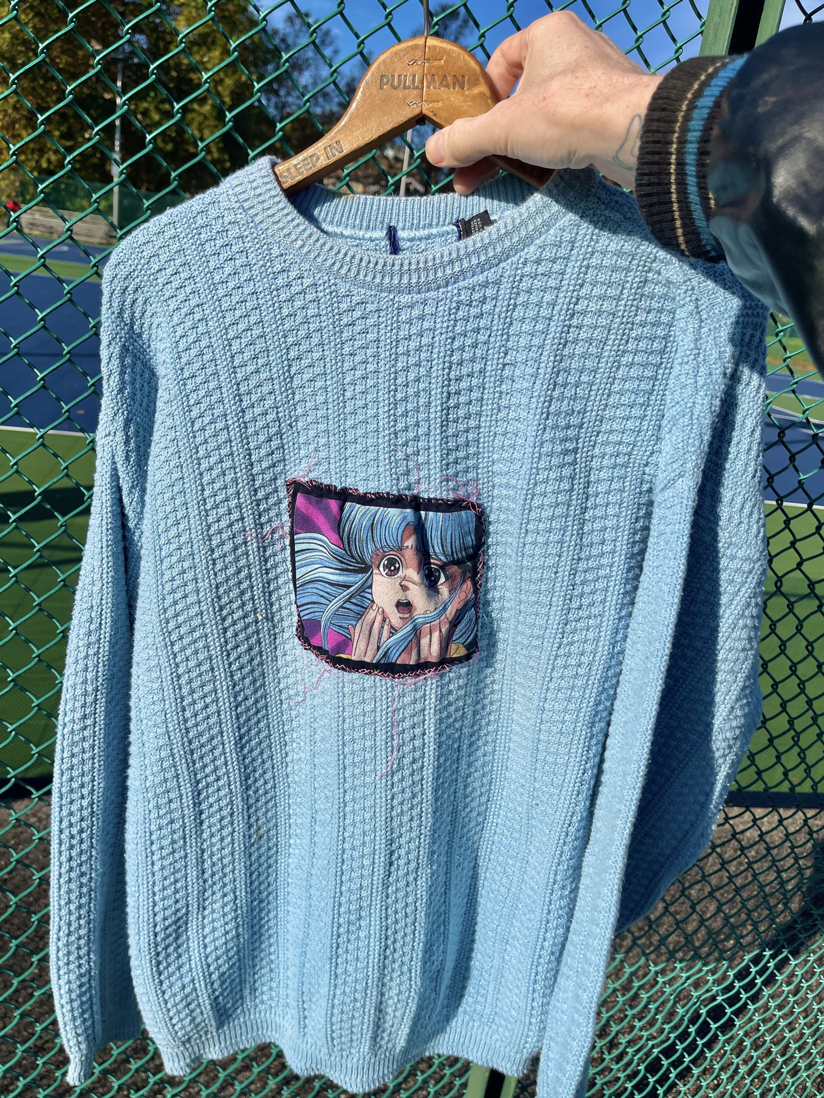 Anime × Japanese Brand Vintage Anime Sweater | Cut & Sew Custom Size US L / EU 52-54 / 3 - 12 Thumbnail