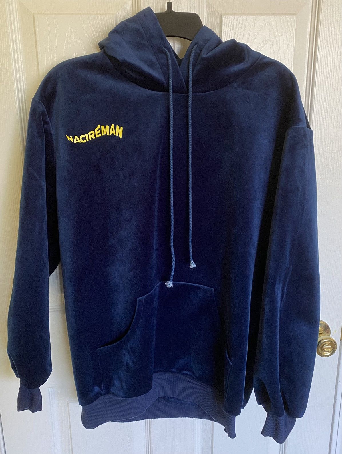 The Incorporated The Incorporated Blue Velour American Dream Hoodie nacirema Size US S / EU 44-46 / 1 - 1 Thumbnail