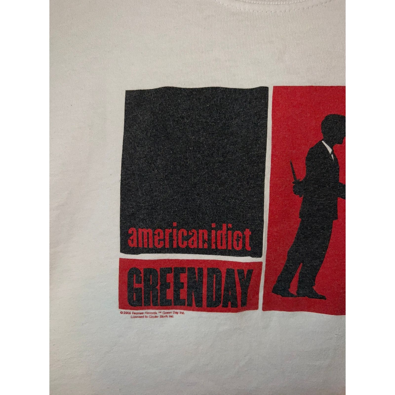 Jerzees 2005 American Idiot Green Day Backstabber Music Shirt Y2K L Size US L / EU 52-54 / 3 - 2 Thumbnail