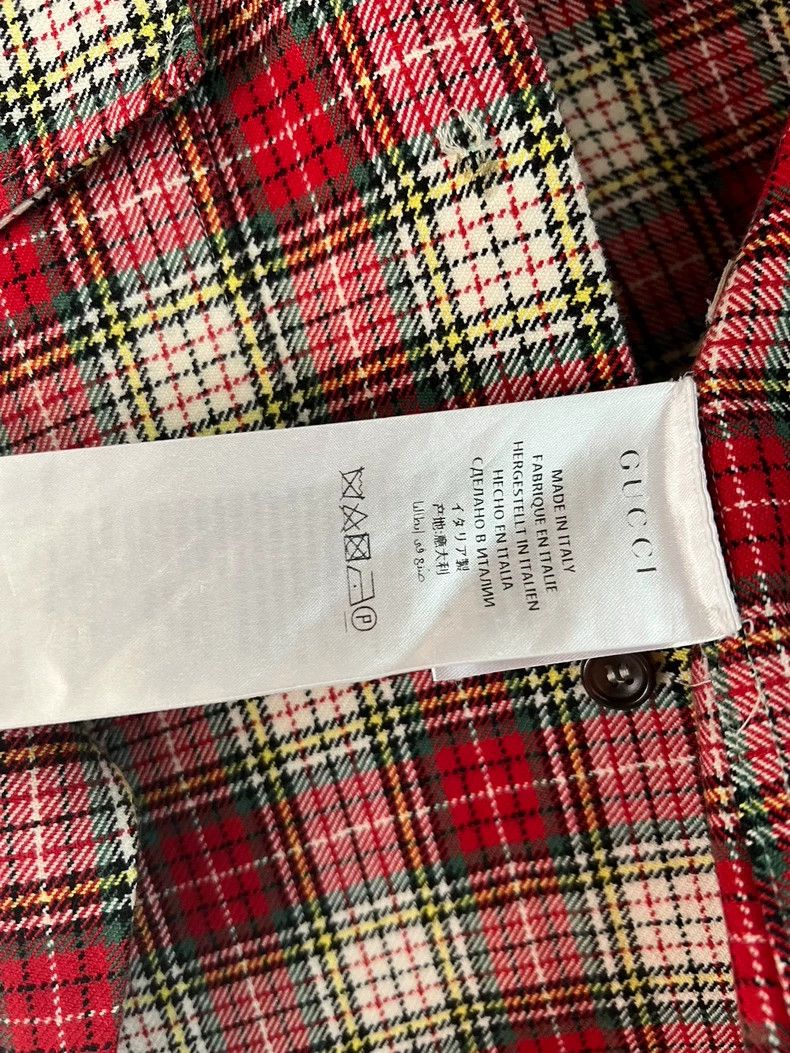 Gucci Gucci Vintage plaid workwear long-sleeved shirt 2504-Nextar Size US S / EU 44-46 / 1 - 4 Thumbnail