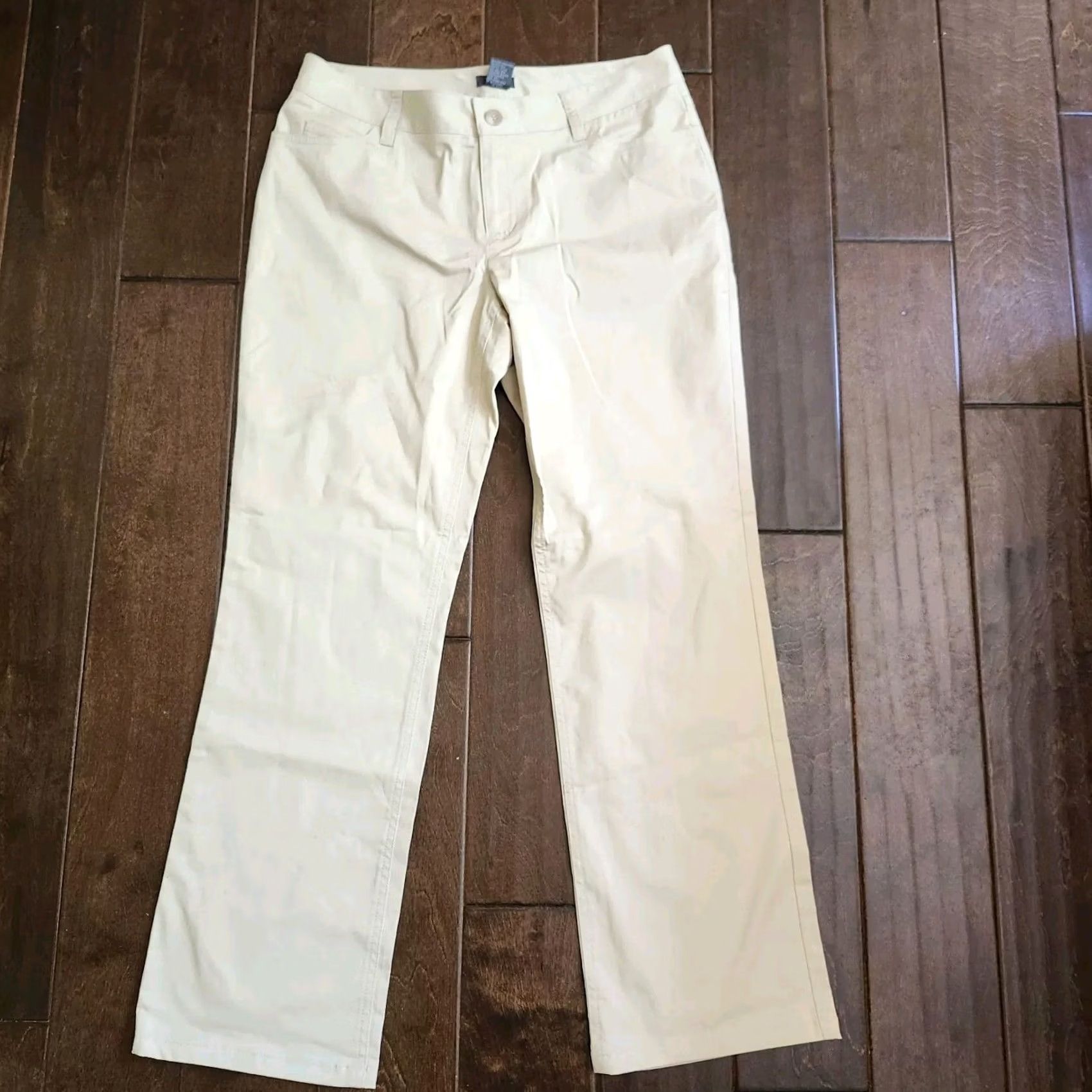 Kenneth Cole Kenneth Cole Reaction Women's Beige Pants - Regular, Size 8, Dress Pants, Cotton Spandex, Zip Button Closure, Machine Washable, Solid, VINTAGE? No Size 30" / US 8 / IT 44 - 2 Thumbnail