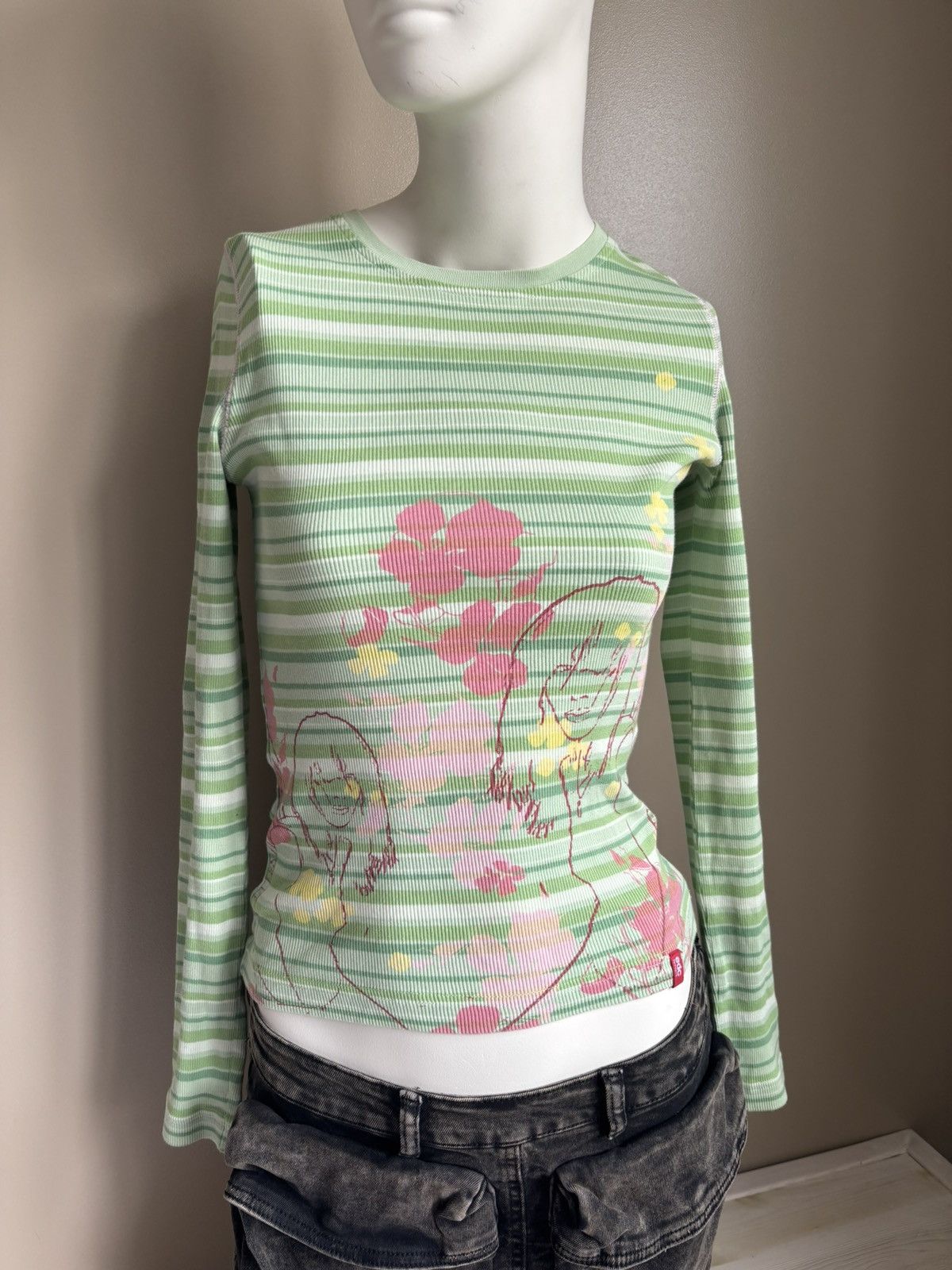 If Six Was Nine Vintage printed long sleeve shirt y2k japanese style Size M / US 6-8 / IT 42-44 - 2 Thumbnail