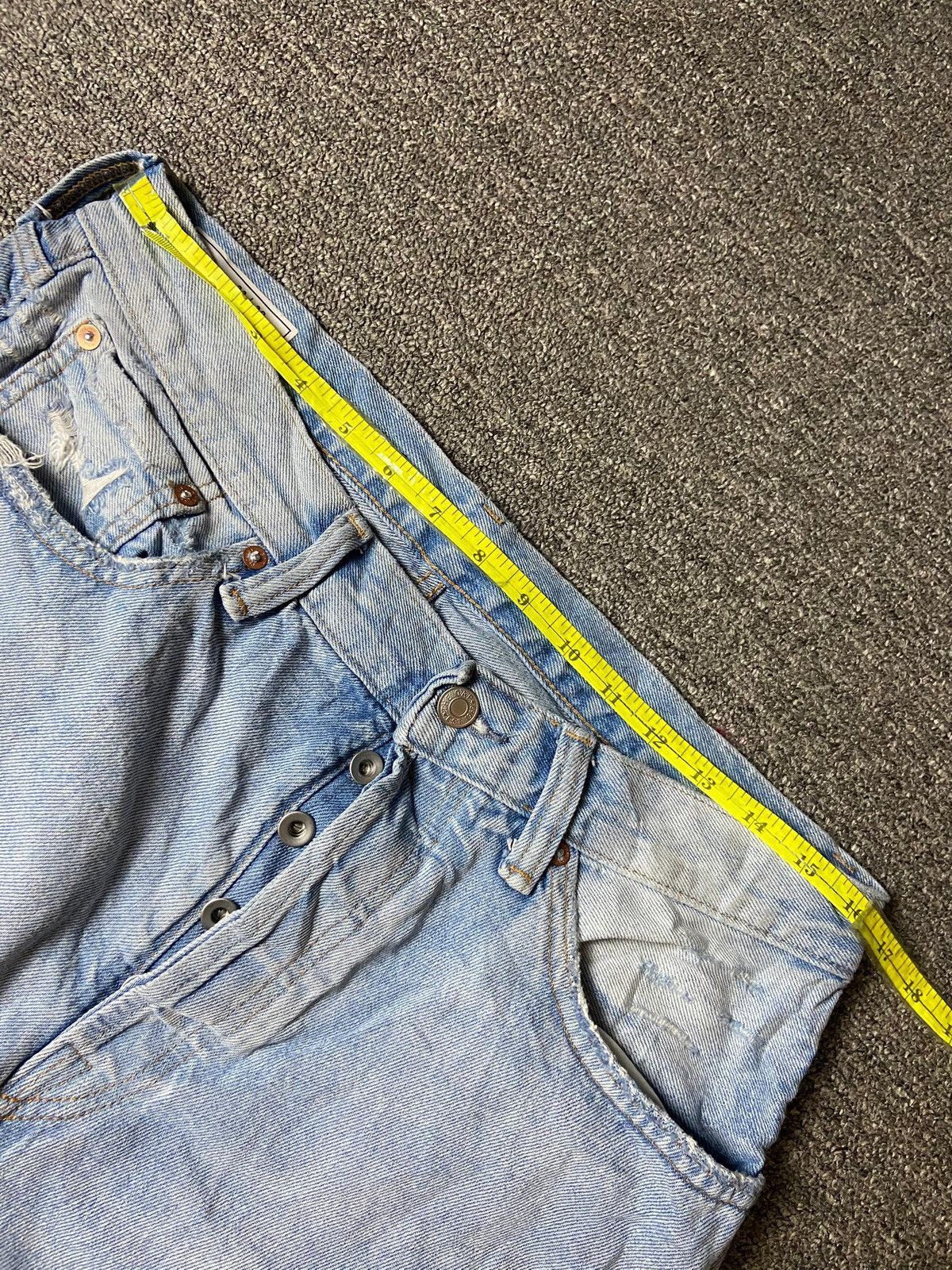 Gap × Vintage GAP 90’s Loose Cut Distressed Denim Ripped Jeans (123) Size US 33 - 7 Thumbnail