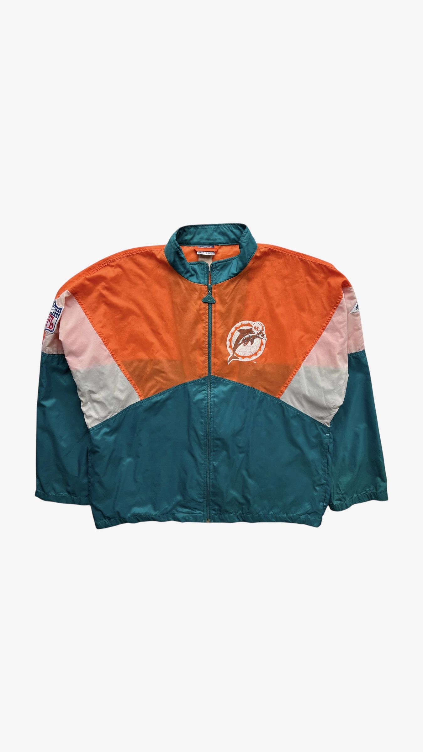 Apex One Vintage 90s Men's Apex One NFL Miami Dolphins Jacket Size US L / EU 52-54 / 3 - 1 Thumbnail