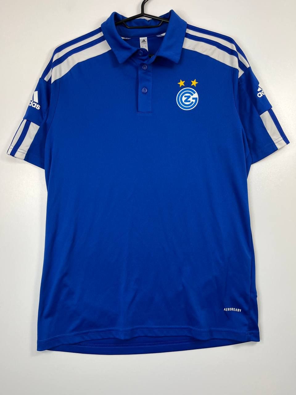 Adidas Adidas Grasshopper Club Zurich Polo Shirt Blue Training S Size US S / EU 44-46 / 1 - 1 Thumbnail