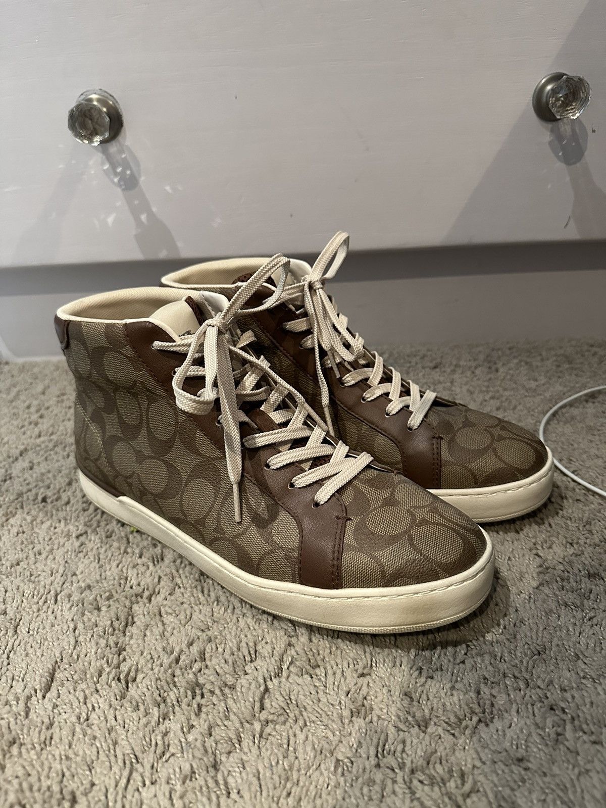 Coach Coach high top sneakers Grailed