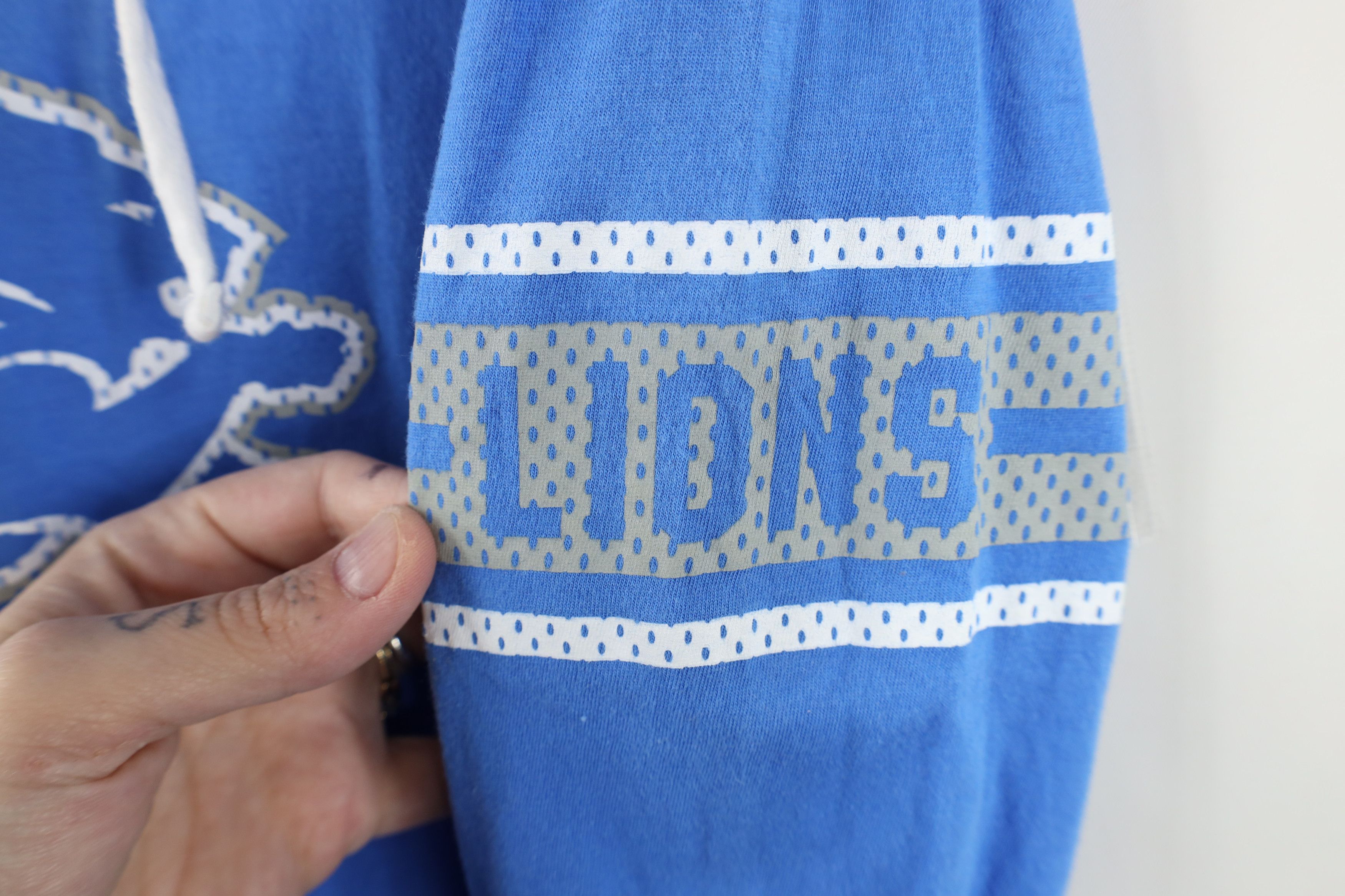 Vintage Vintage NFL Faded Detroit Lions Football Jersey T-Shirt Blue Size M / US 6-8 / IT 42-44 - 4 Thumbnail