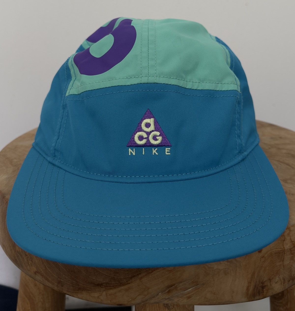 Nike Acg 5 Panel Hat vintage cap teal purple mint turquoise