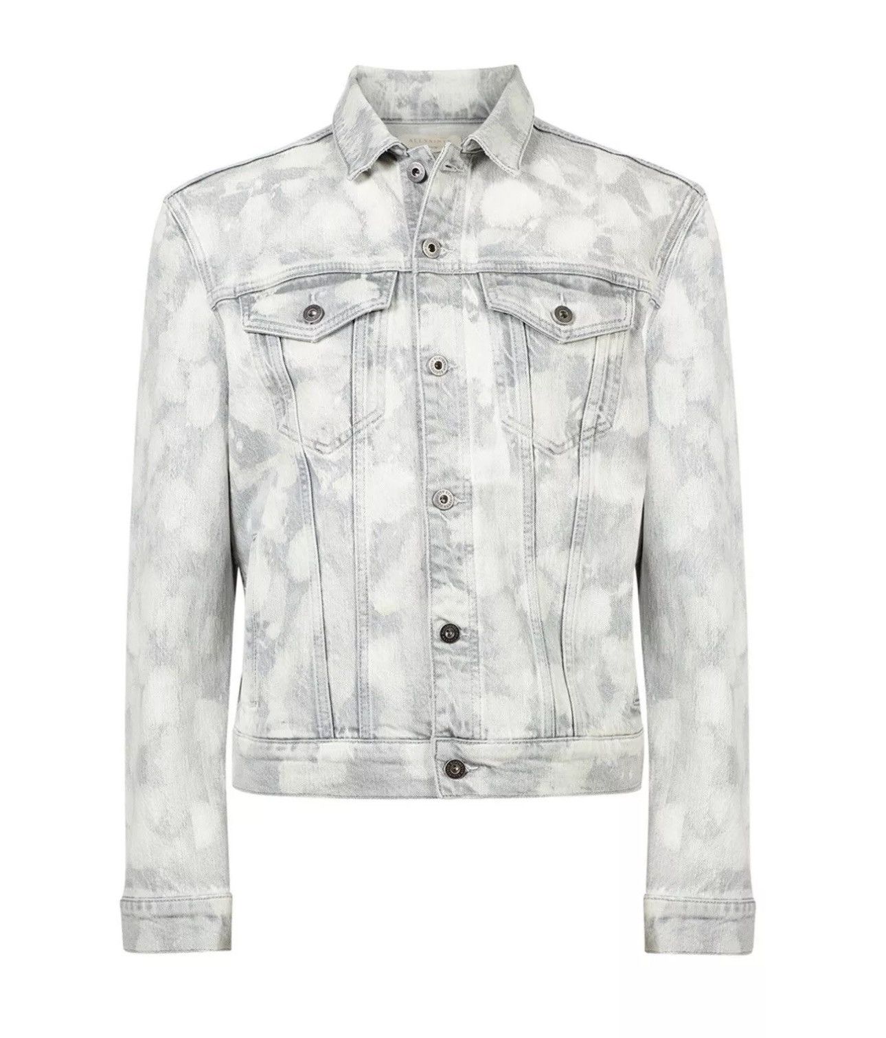 Allsaints Bajio Black Denim Jacket Grailed