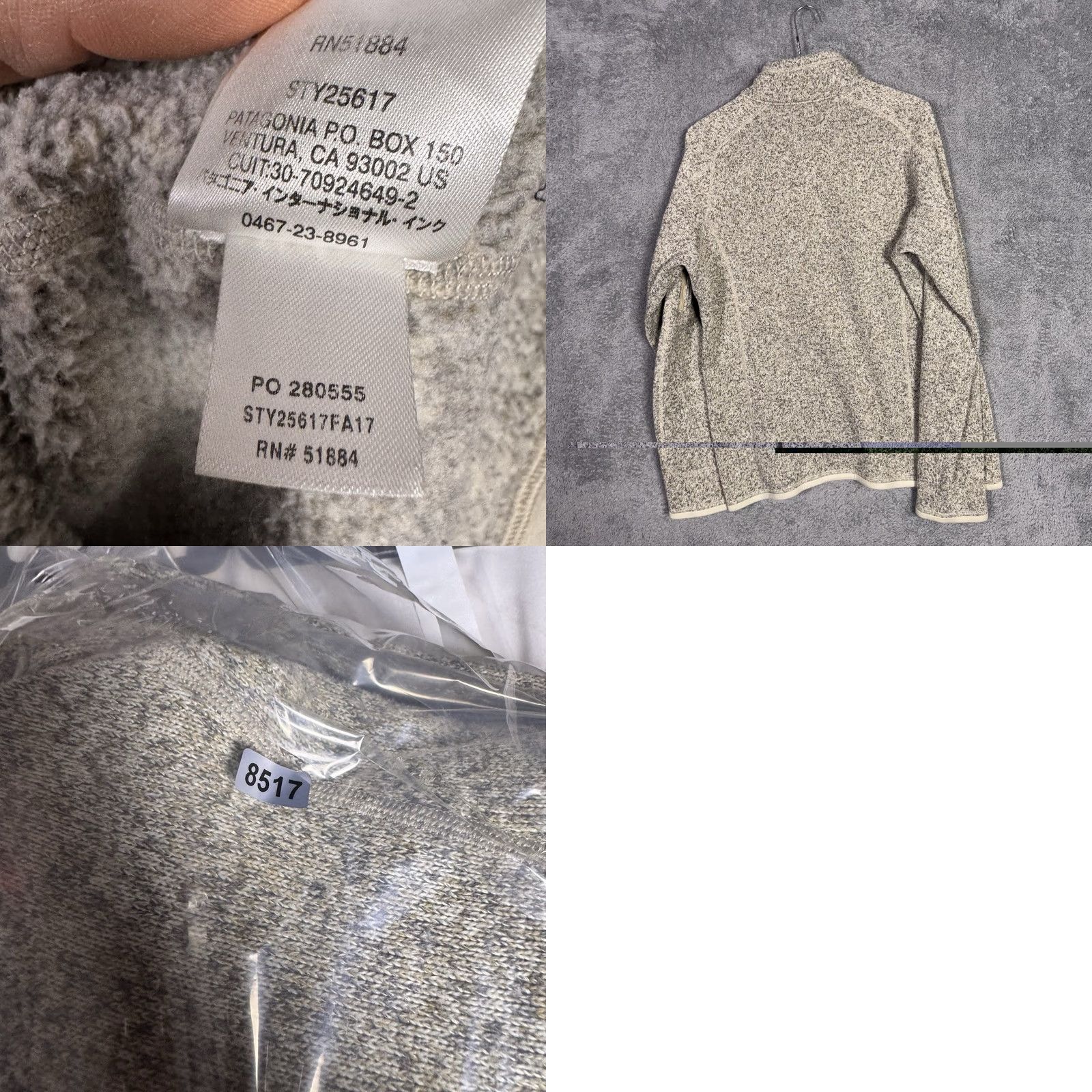 Patagonia Patagonia Better Sweater Jacket Womens L 1/4 Zip Fleece Pullover Oatmeal Brown 25617 Size L / US 10 / IT 46 - 8 Thumbnail