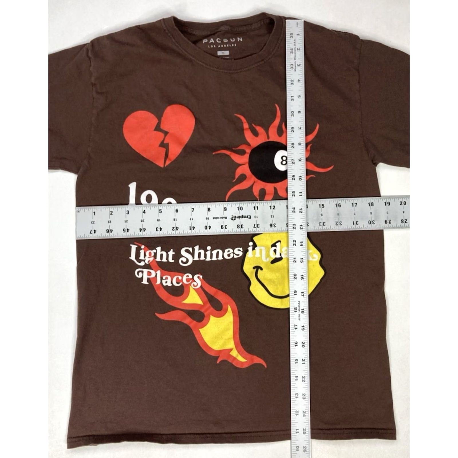 Pacsun Pacsun T-Shirt Women Medium Brown Crew Neck Short Sleeve Cotton Graphic Black Cat Butterfly Colorful Size M / US 6-8 / IT 42-44 - 5 Thumbnail