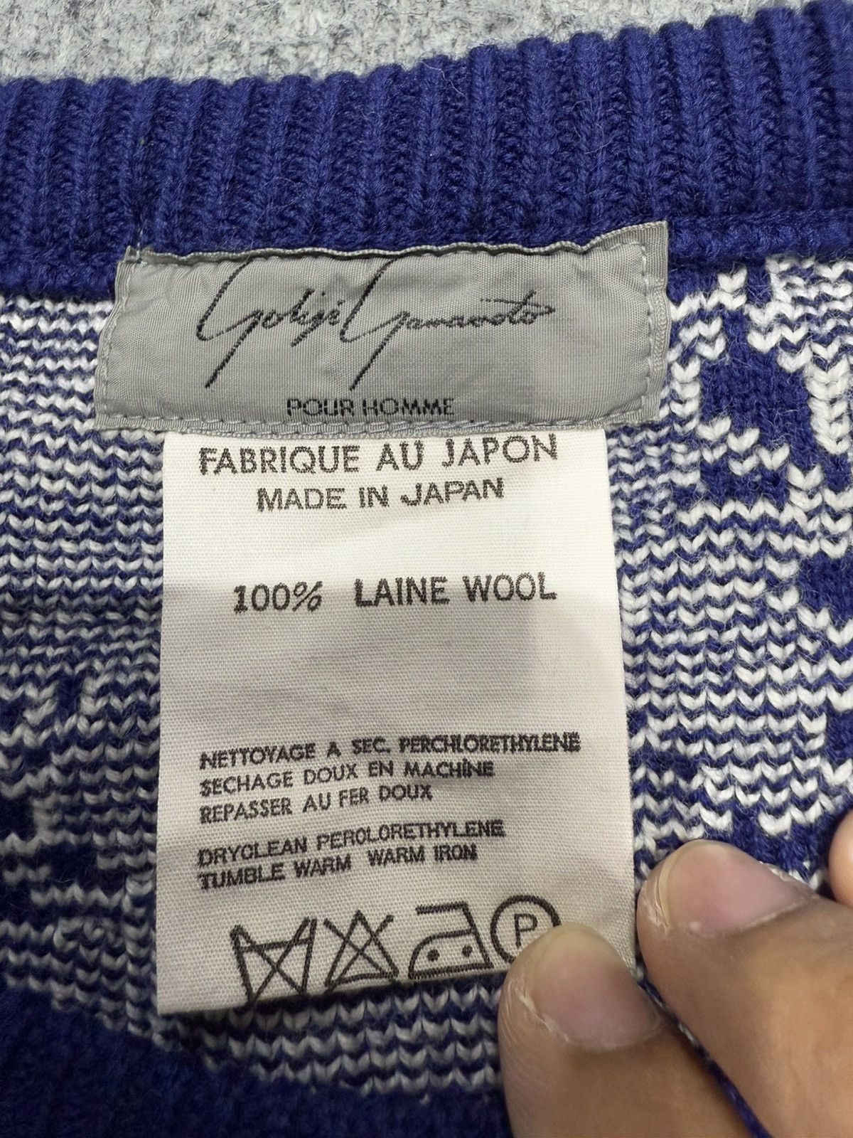 Yohji Yamamoto Yohji Yamamoto Wool Sweater Size US XL / EU 56 / 4 - 7 Thumbnail