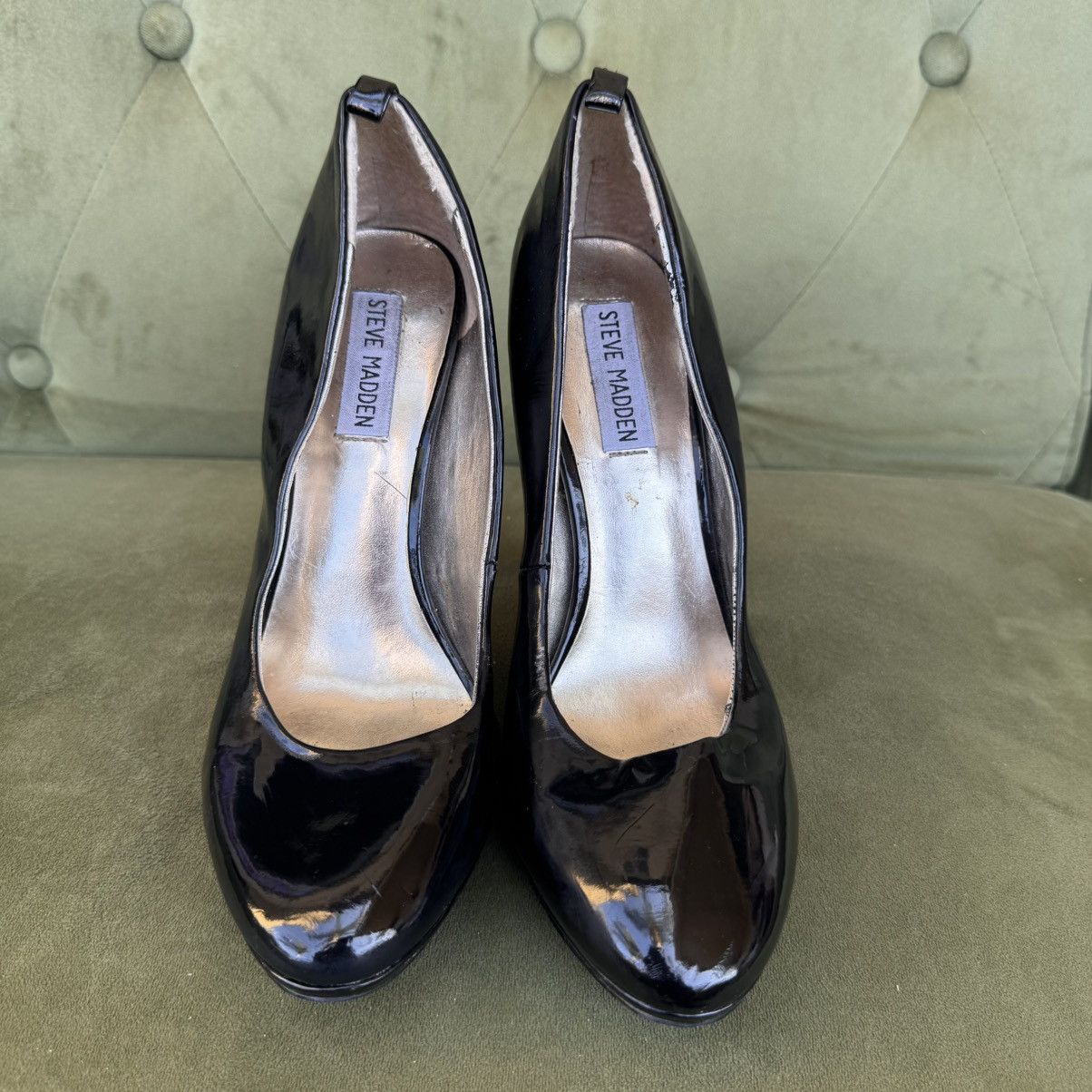 Steve Madden Steve Madden black patent leather 5 inch heel pumps size 8.5 Size US 8.5 / IT 38.5 - 1 Thumbnail
