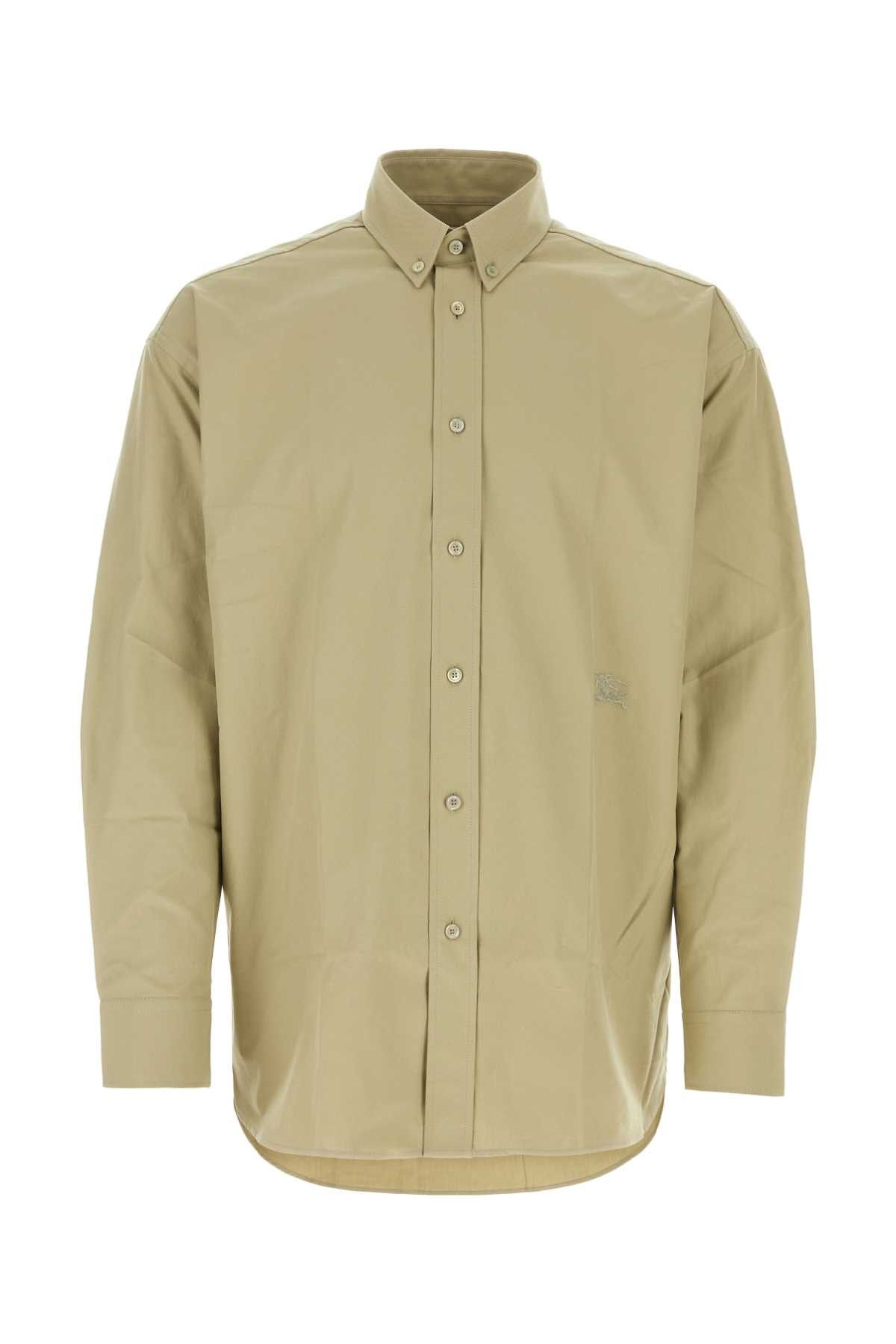 image of Burberry Army Green Oxford Shirt, Men's (Size Medium)