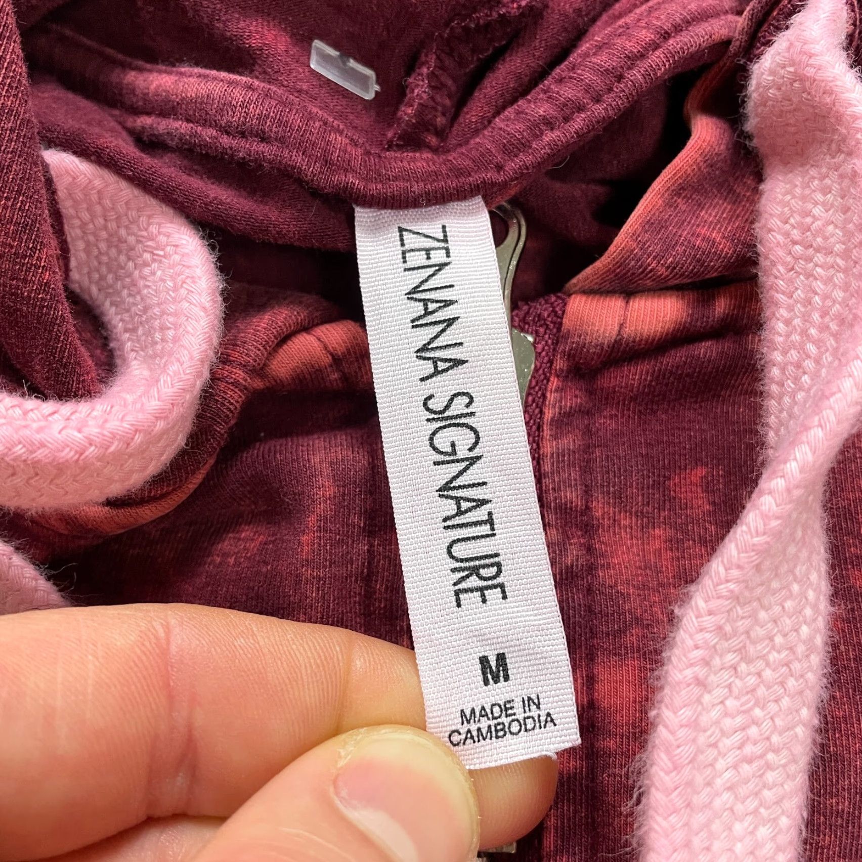 Vintage Zenana Signature Full Zip Hoodie Men M Red Solid Cotton Spandex Hoodie zipper Outdoor Classic Great Condition Mens Size US M / EU 48-50 / 2 - 7 Thumbnail