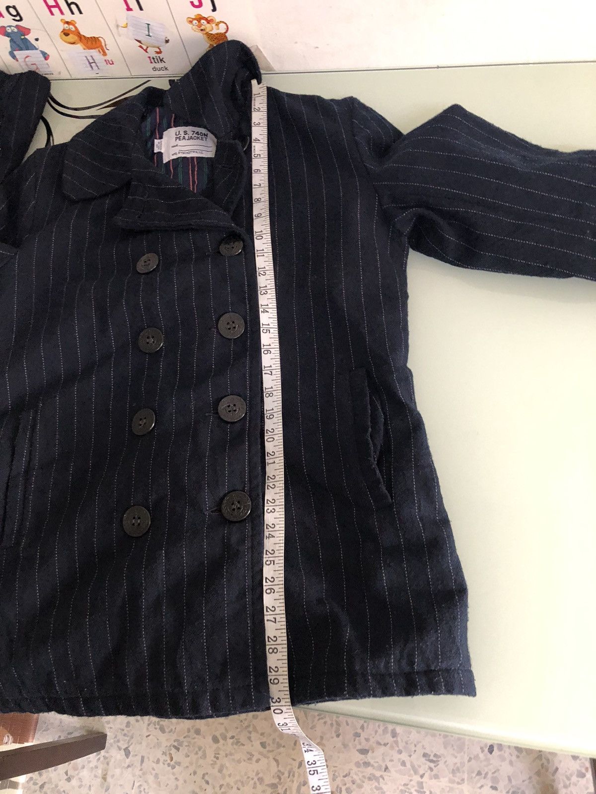 Schott Rare❗️Schott x Takeo Kikuchi Wool Stripe Pea Coat Size US S / EU 44-46 / 1 - 16 Thumbnail