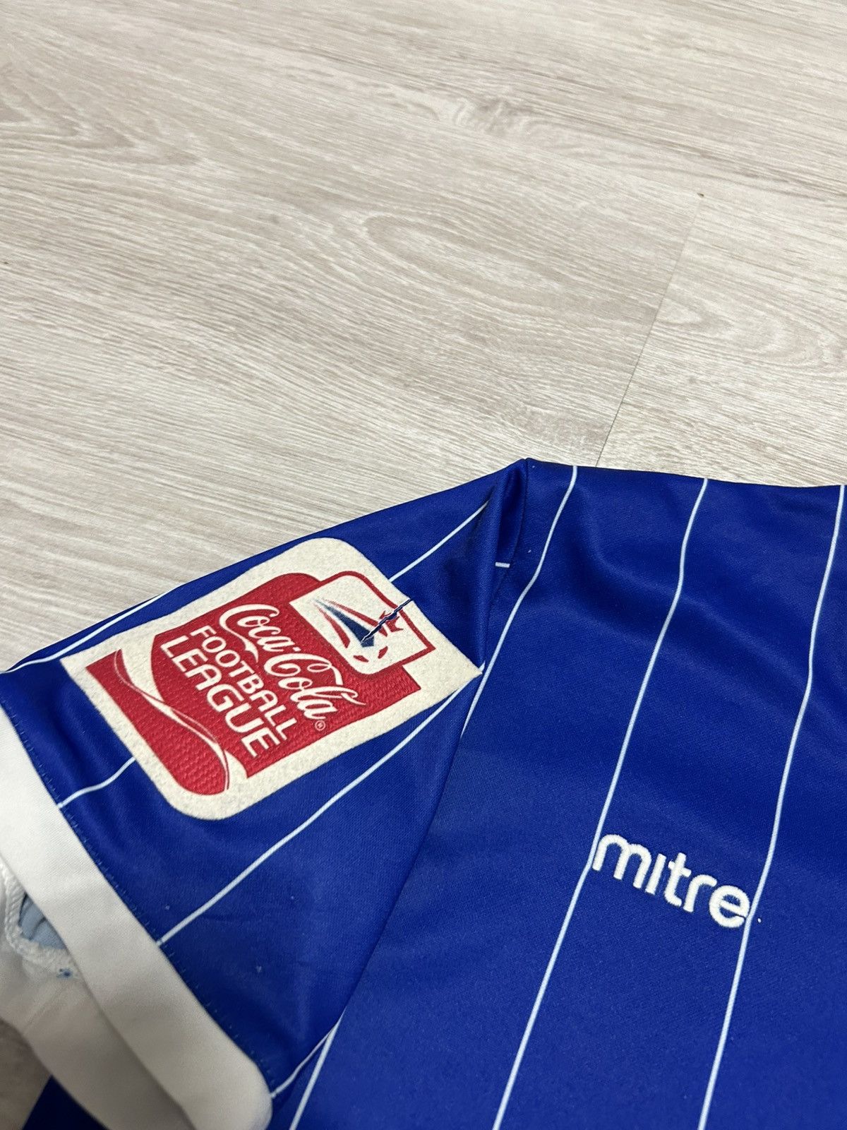Vintage Vintage Mitre Ipswich Town 2007/08 Home shirt #14 LEE s Size US S / EU 44-46 / 1 - 10 Thumbnail