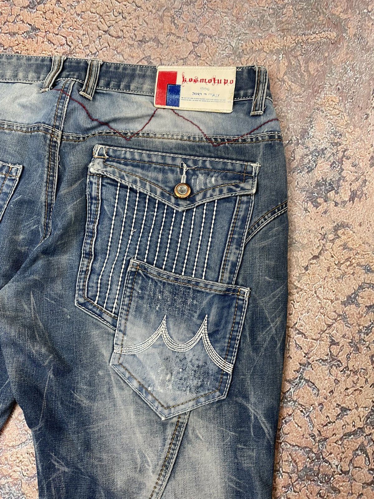 Japanese Brand × Vintage Avant Garde Kosmo Lupo jeans Japanese Denim Size US 36 / EU 52 - 8 Thumbnail