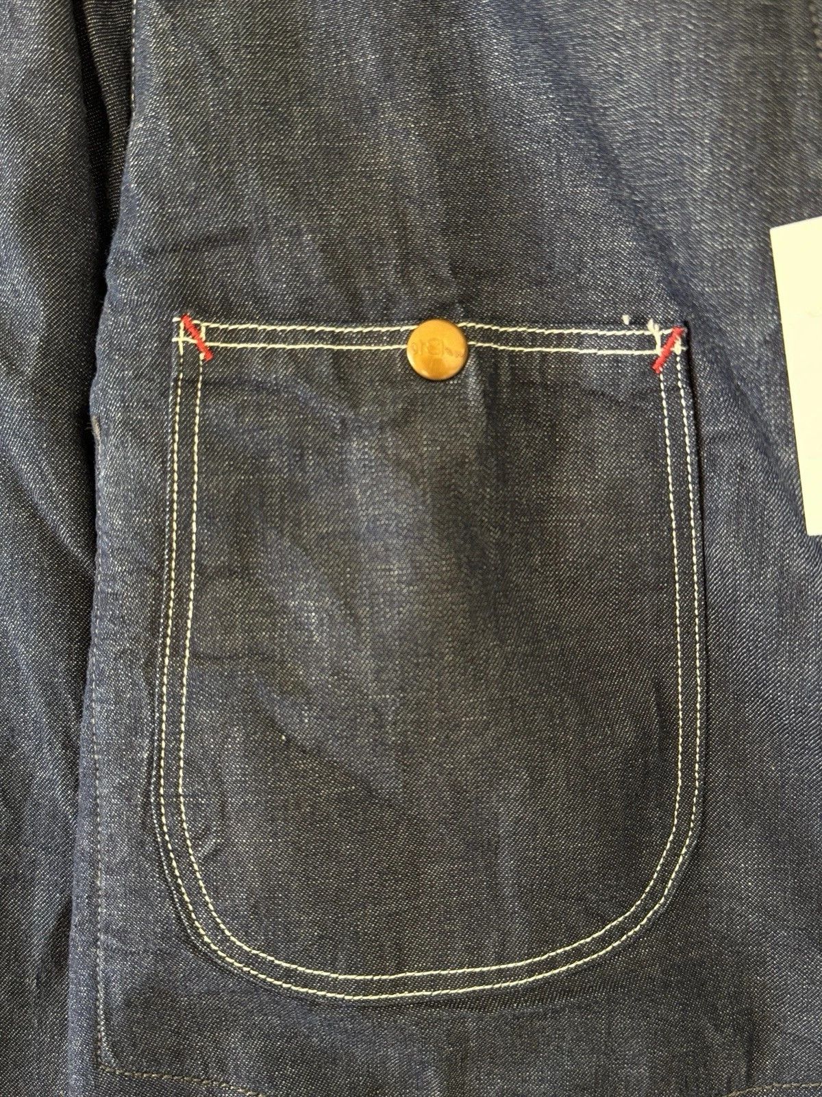 Orslow OrSlow Wool Liner Relax Fit Denim Coverall (One Wash) Size US L / EU 52-54 / 3 - 3 Thumbnail