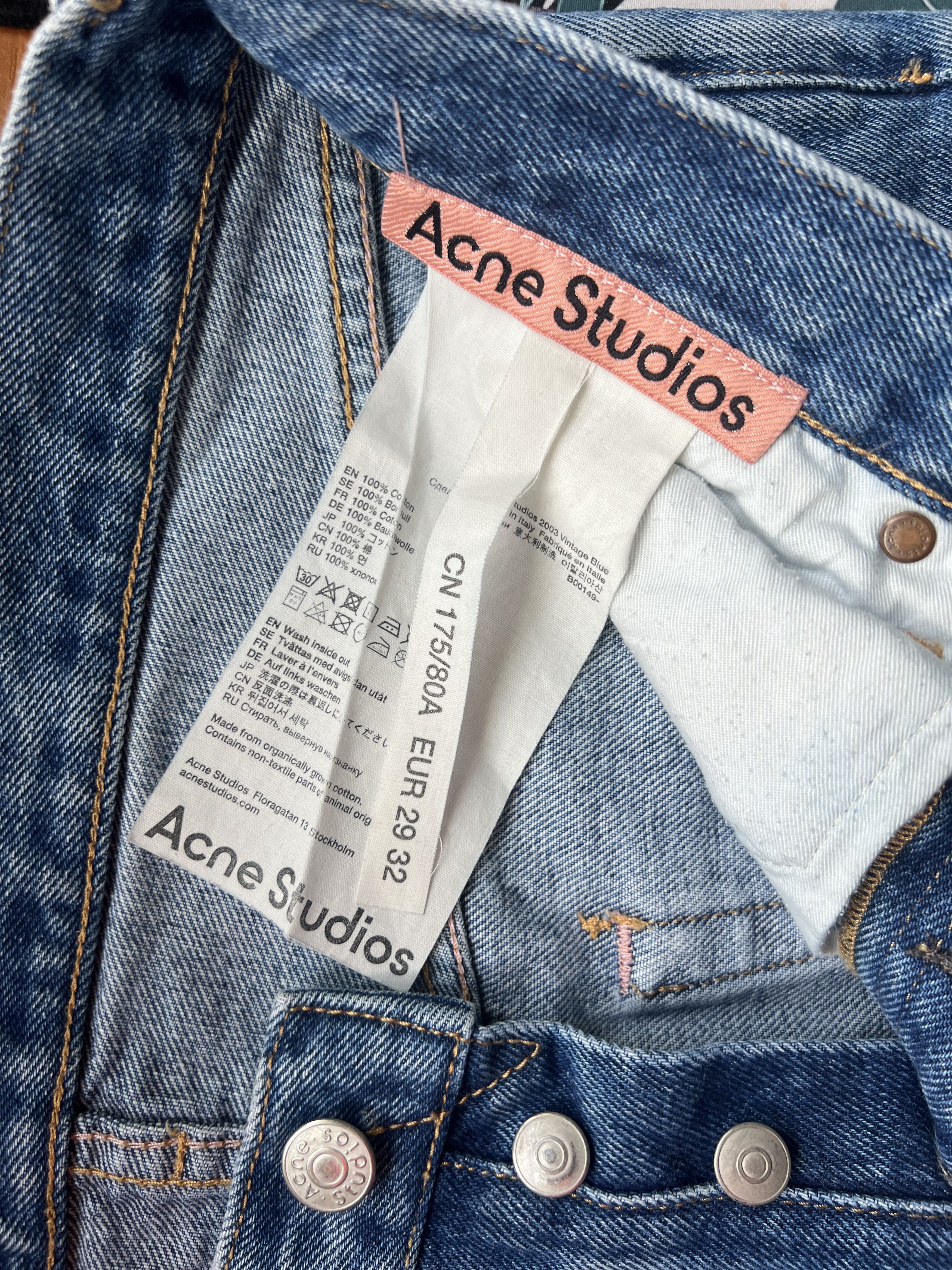 Acne Studios Acne Studios 2003 Vintage Blue Jeans Size US 26 / EU 42 - 2 Thumbnail