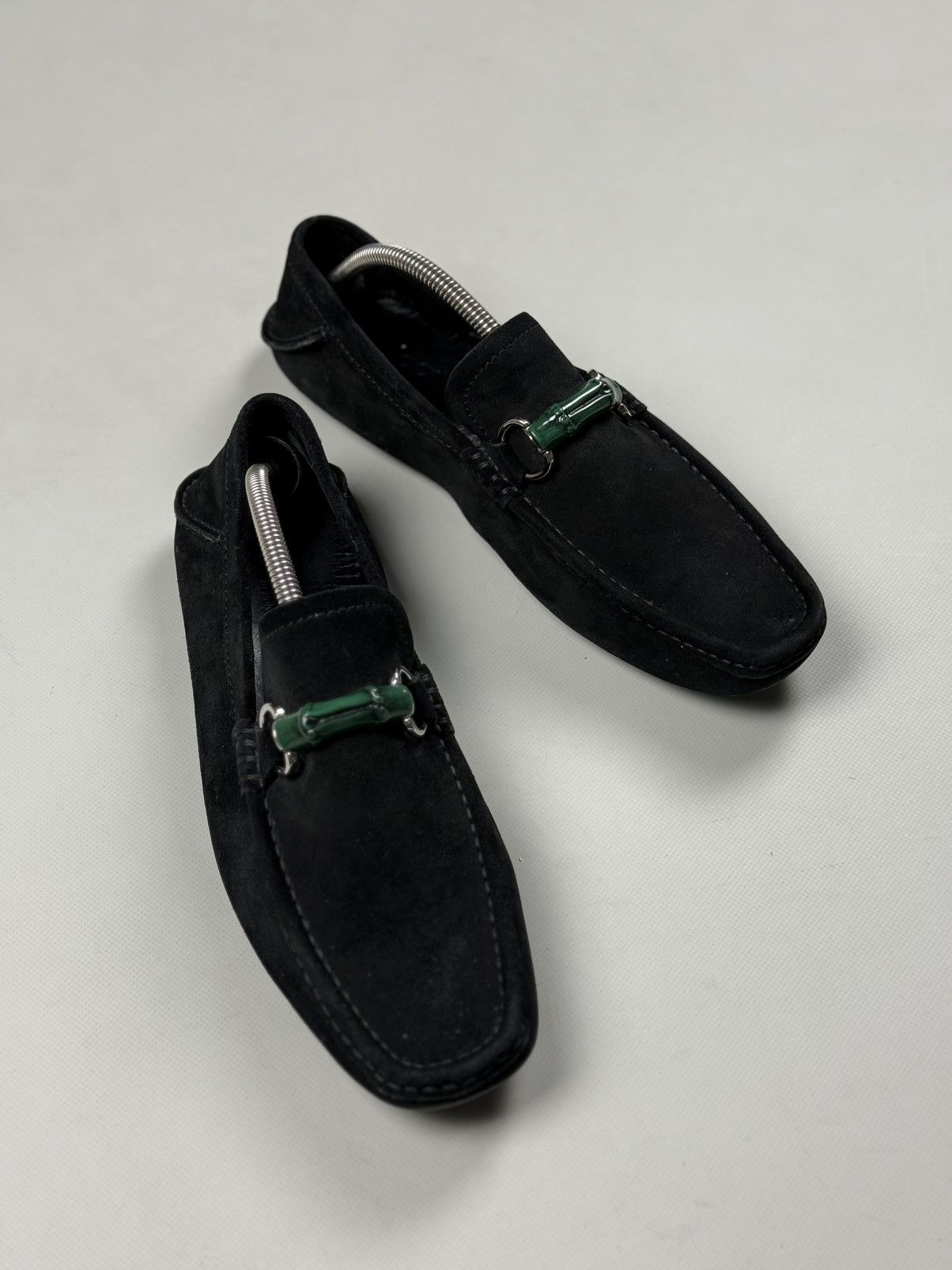 Gucci Gucci Bamboo Horsebit Suede Classic Formal Loafers Shoes Size US 8.5 / EU 41-42 - 9 Thumbnail