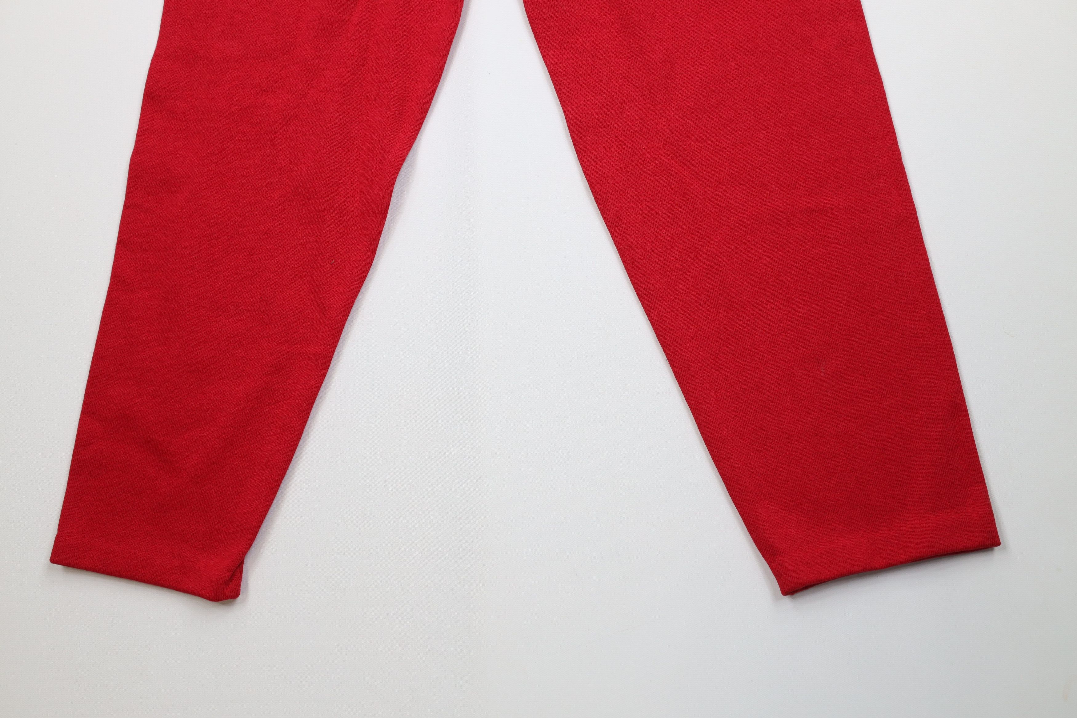 Vintage Vintage 90s Streetwear Tapered Sweatpants Pants Red USA Size 24" / US 00 / IT 34 - 4 Thumbnail