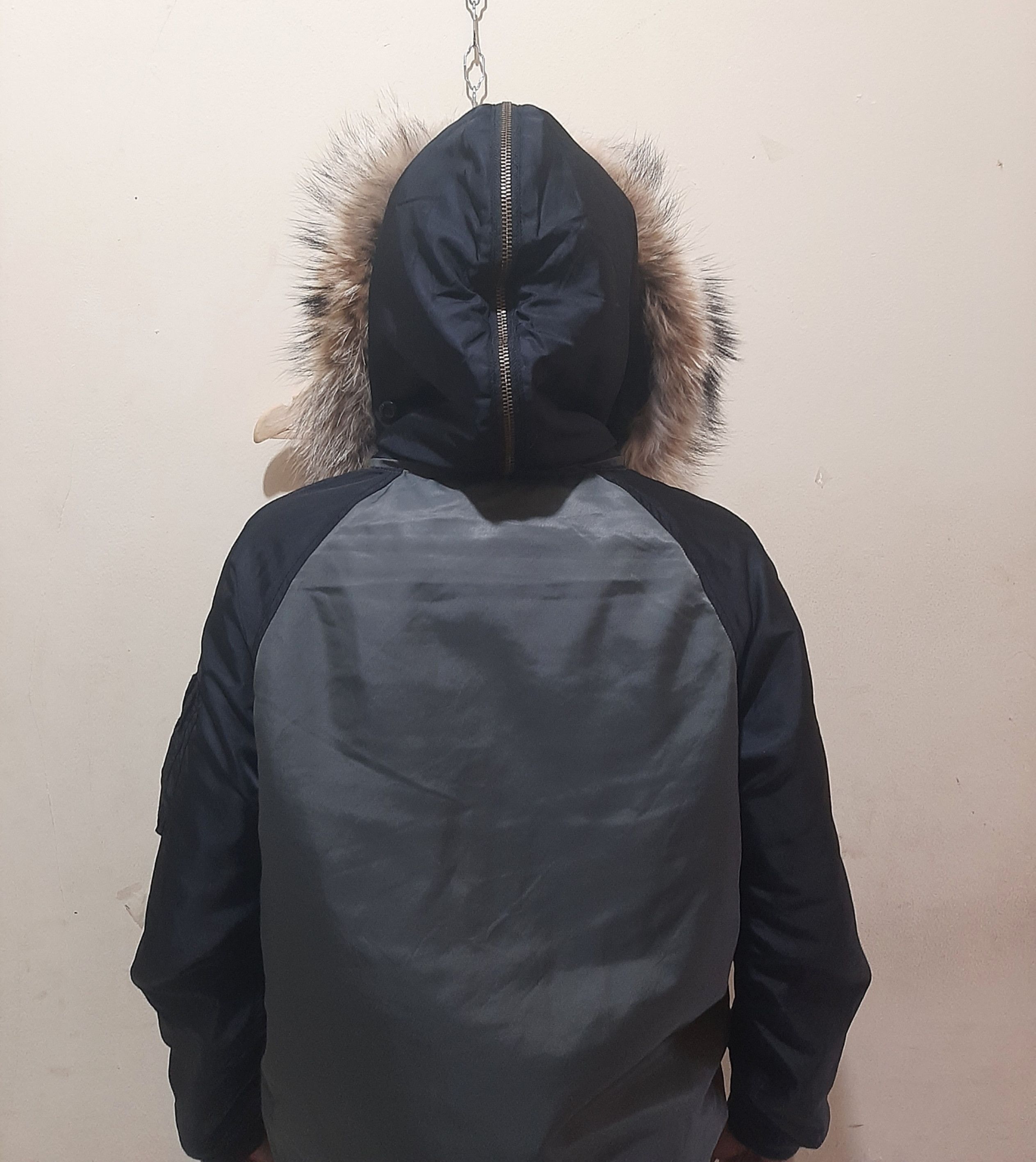 Japanese Brand Moussy Fur Raccoon Military Hooded Jacket L.G.B y2k Size US M / EU 48-50 / 2 - 7 Thumbnail