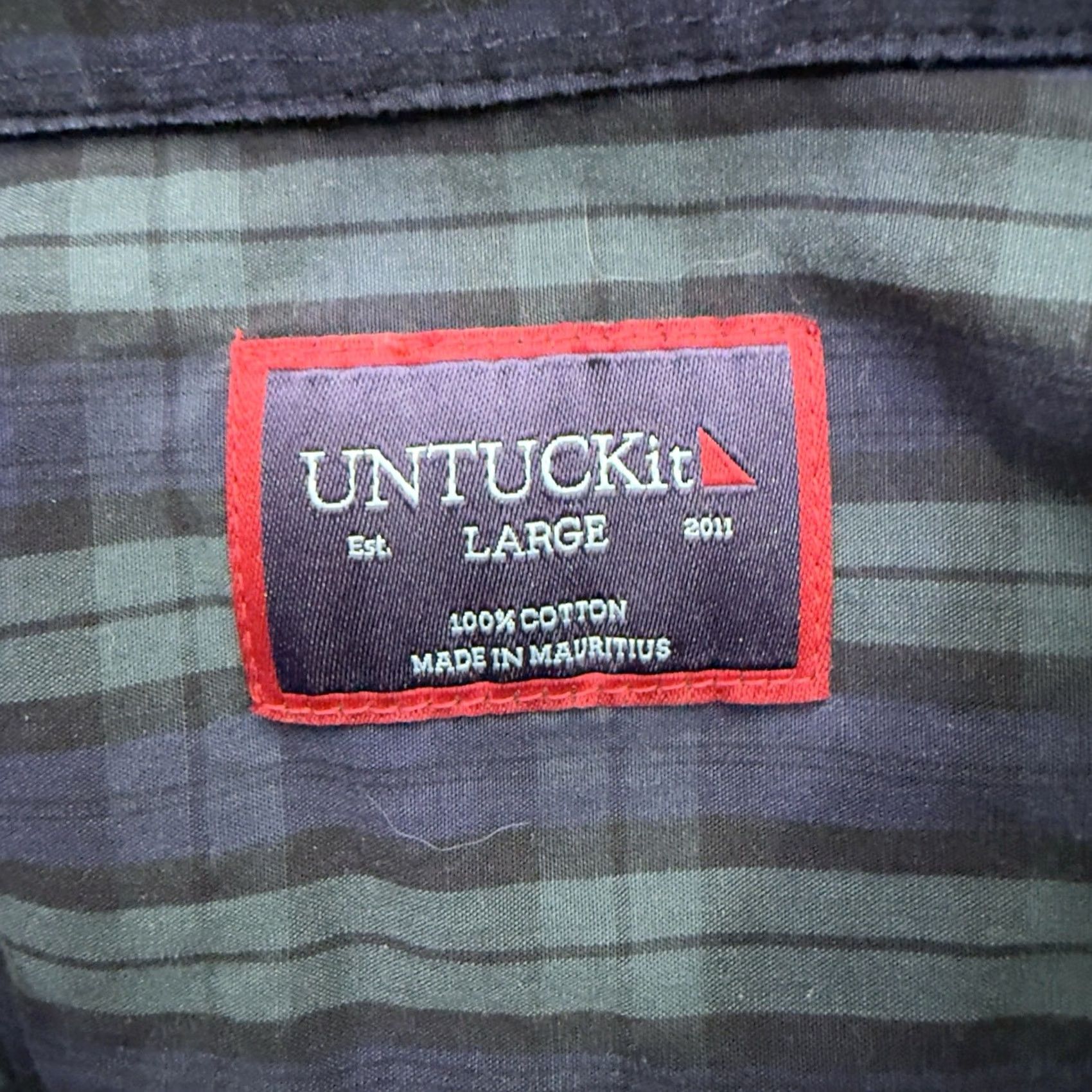 UNTUCKit UNTUCKit Plaid Button-Down Shirt Mens Size L Long Sleeve Multicolor Size US L / EU 52-54 / 3 - 4 Thumbnail