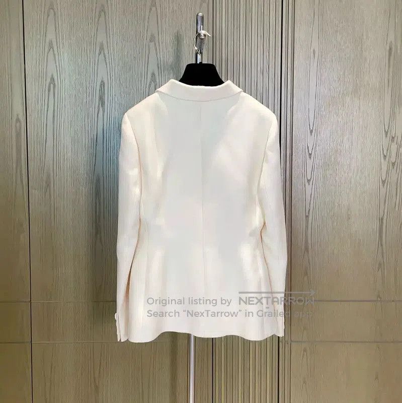 Dior Dior White Wool Blend Women's Jacket . Size M / US 6-8 / IT 42-44 - 2 Thumbnail