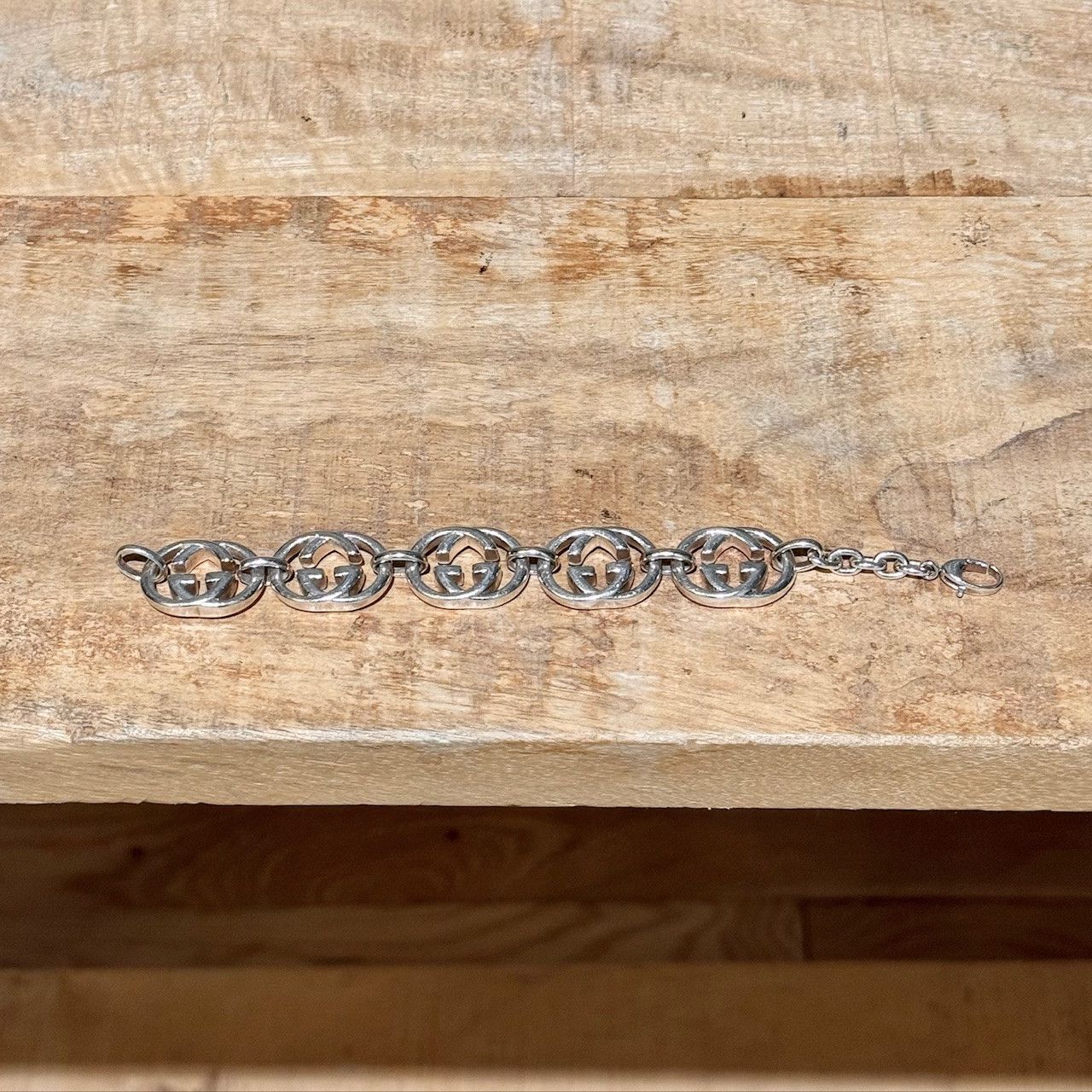 Gucci Gucci 925 Sterling Silver GG Britt Chain Bracelet Size ONE SIZE - 3 Thumbnail
